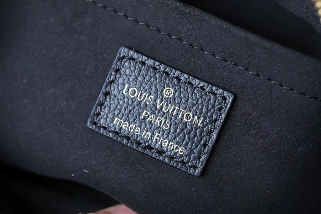 Louis Vuitton Bagatelle Monogram Empreinte Black For Women, Women's Handbags, Shoulder And Crossbody Bags 22cm/8.7in LV M46002