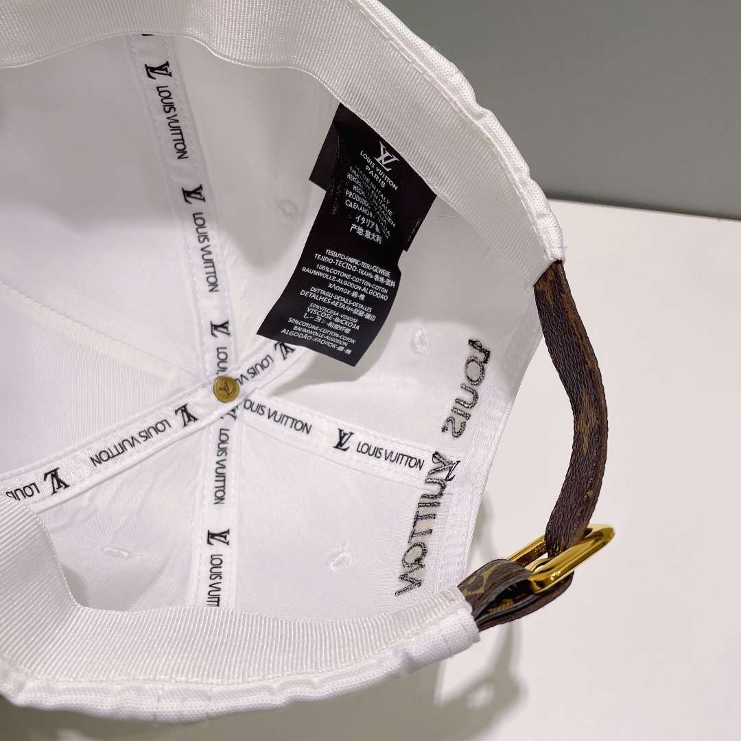 Louis Vuitton Baseball Cap White For Men