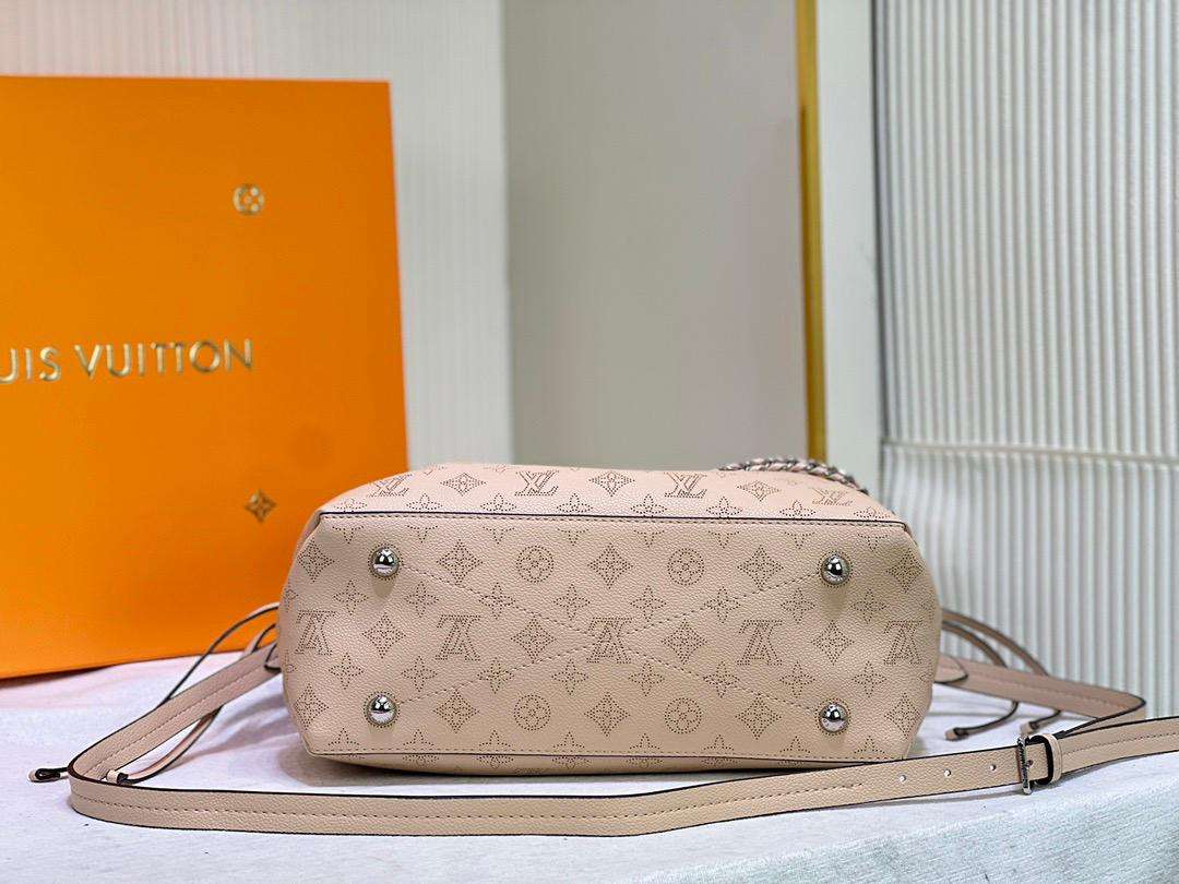 Louis Vuitton Bella Tote Mahina Creme Beige For Women 12.6in/32cm M59203