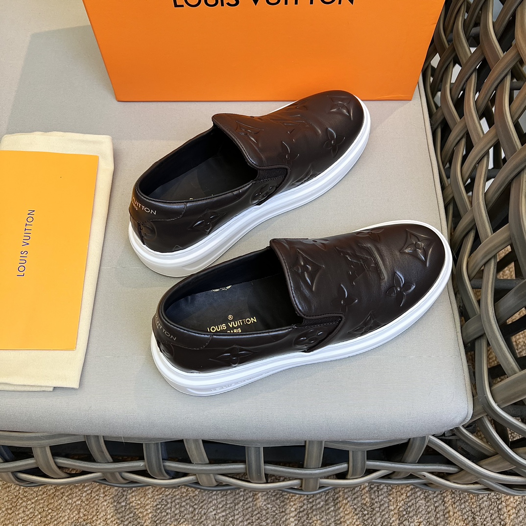 Louis Vuitton Beverly Hills Slip On Brown For Men
