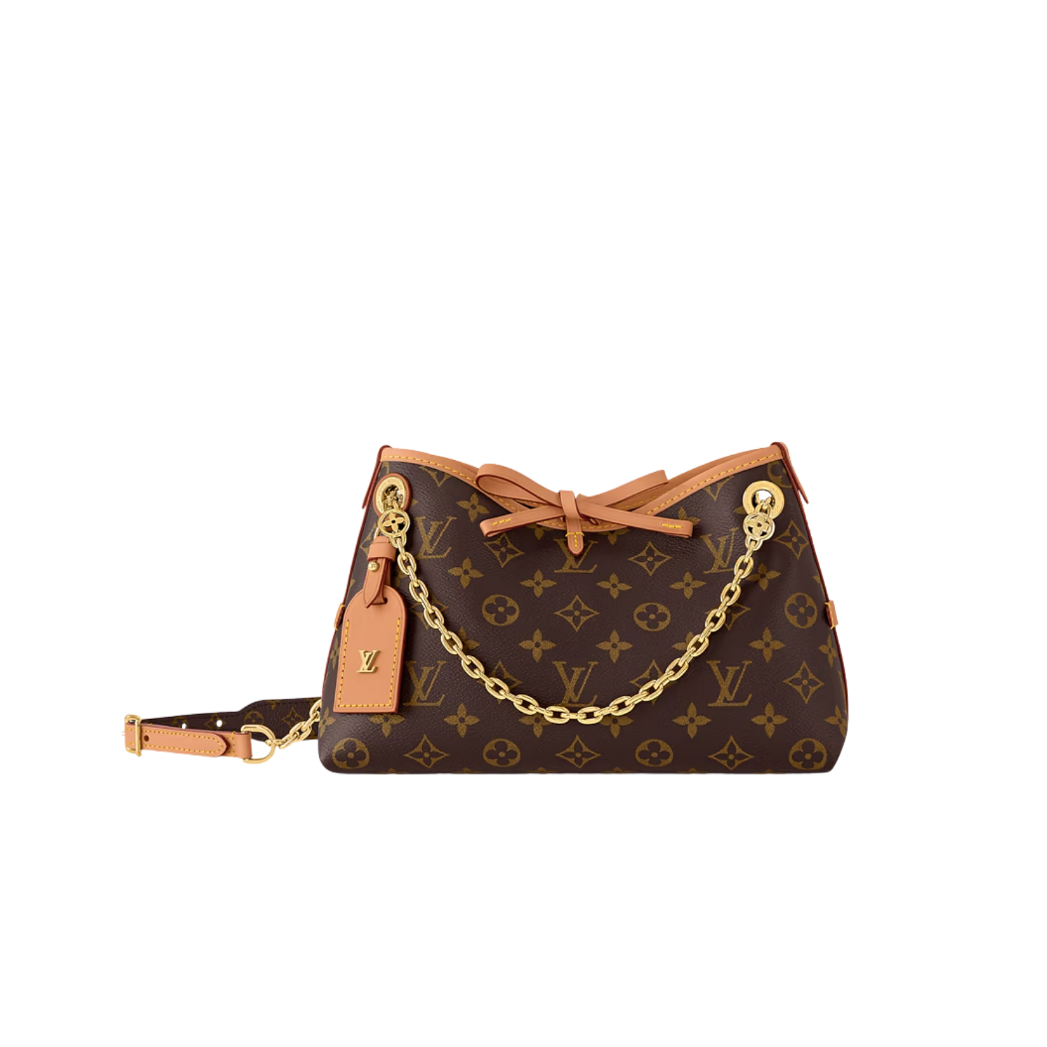 Louis Vuitton CarryAll BB Shoulder Bag 10.2in/ 26cm Monogram Brown For Women M13014