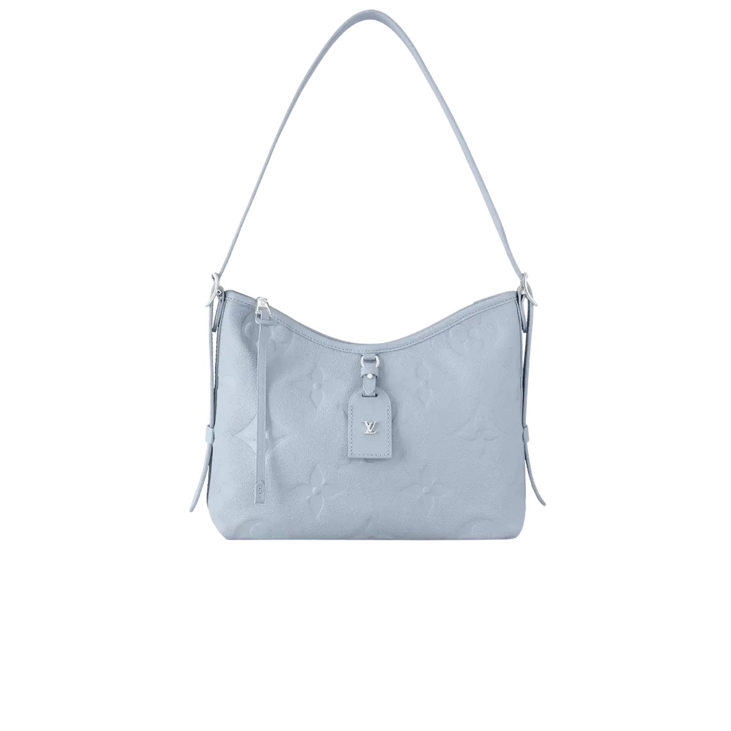 Louis Vuitton CarryAll PM Shoulder Bag 11.6in/ 29.5cm Blue Washed Silver Hardware For Women M46673