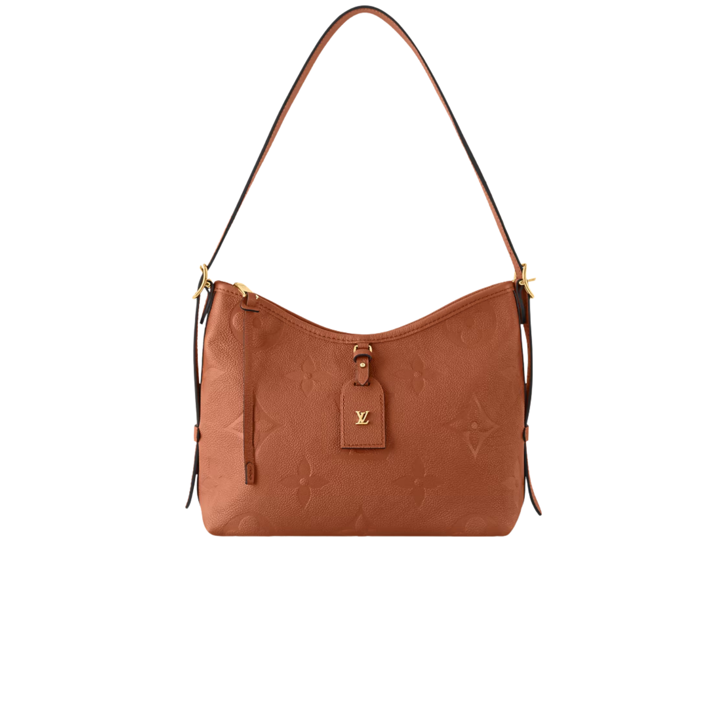Louis Vuitton CarryAll PM Shoulder Bag 11.6in/ 29.5cm Cognac Brown Gold Hardware For Women M11790
