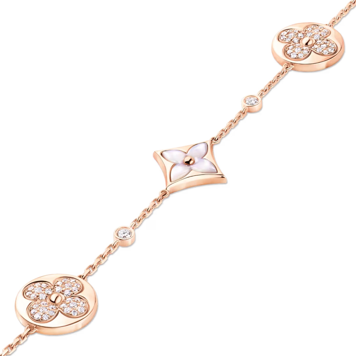 Louis Vuitton Color Blossom BB Star And Sun Multi-Motif Bracelet Pink-Toned For Women QA5120