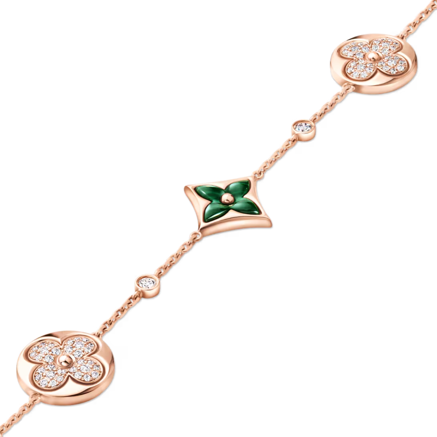 Louis Vuitton Color Blossom BB Star And Sun Multi-Motif Bracelet Pink-Toned For Women QA5121
