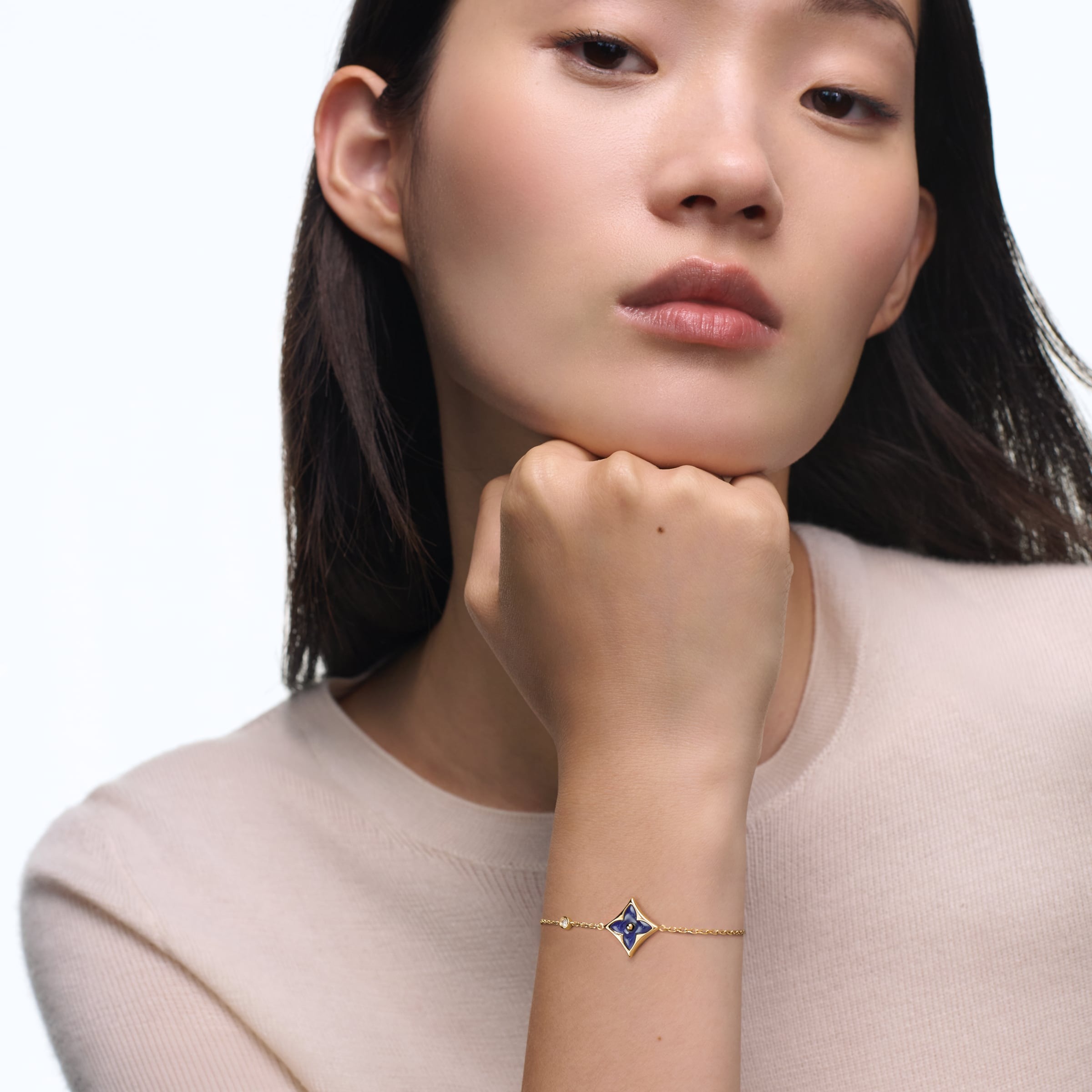 Louis Vuitton Color Blossom BB Star Bracelet Yellow Gold For Women QA5316
