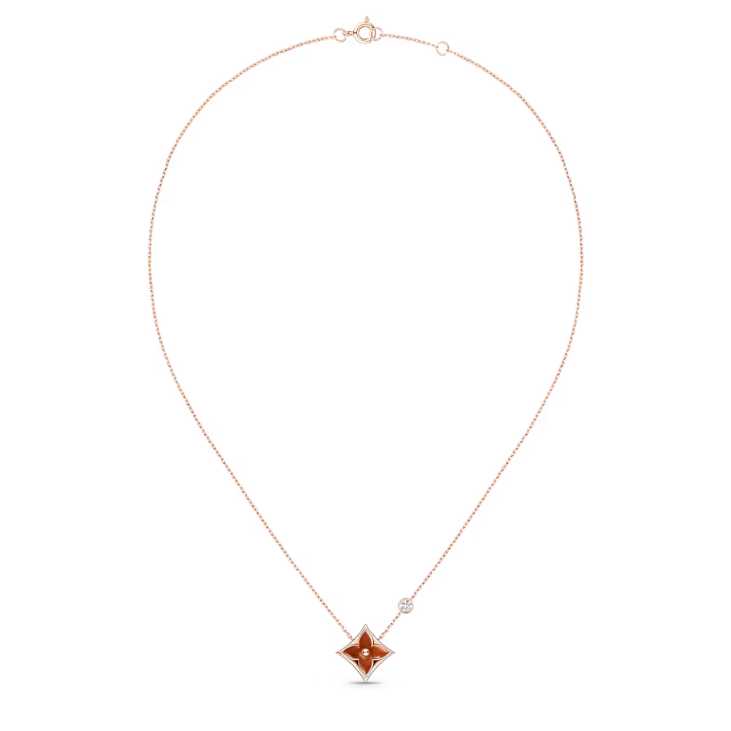 Louis Vuitton Color Blossom BB Star Pendant Necklace Pink-Toned For Women Q93711
