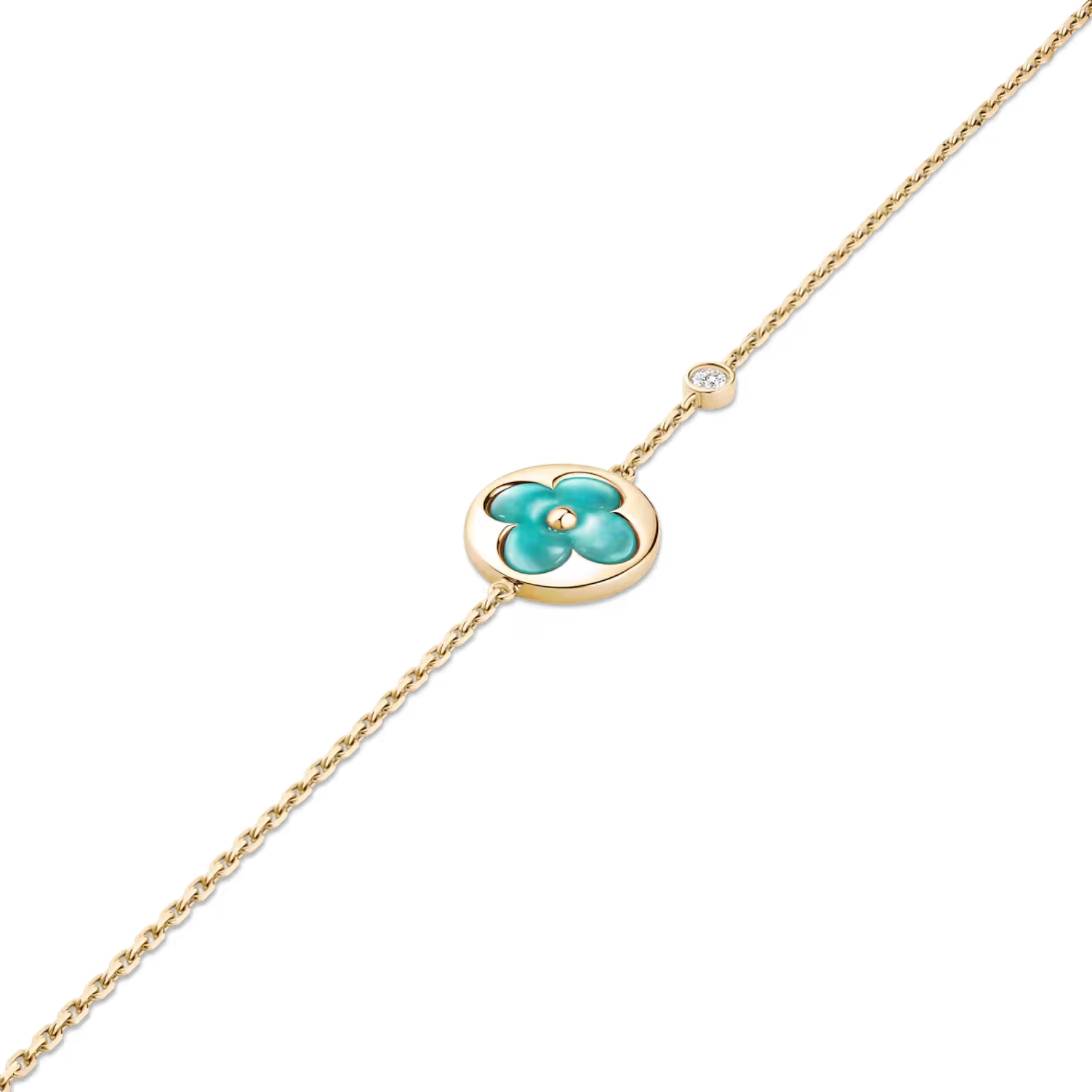 Louis Vuitton Color Blossom BB Sun Bracelet Gold-Toned For Women QA5119
