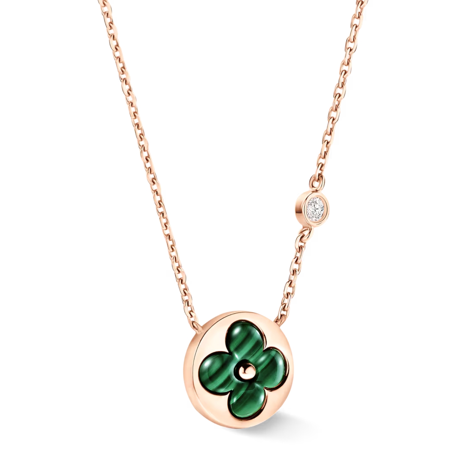 Louis Vuitton Color Blossom BB Sun Pendant Necklace Pink-Toned For Women Q93619