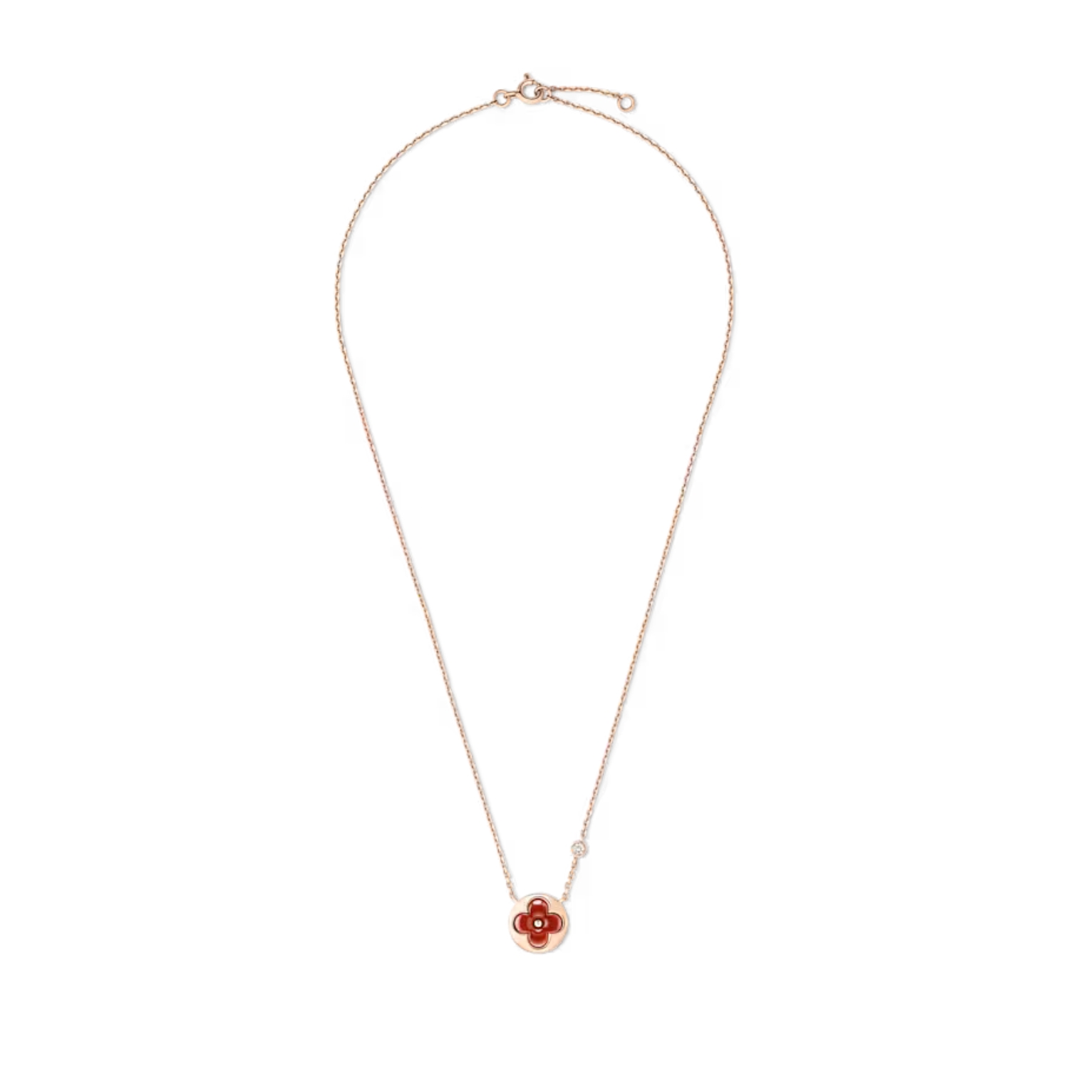 Louis Vuitton Color Blossom BB Sun Pendant Necklace Pink-Toned For Women Q93826