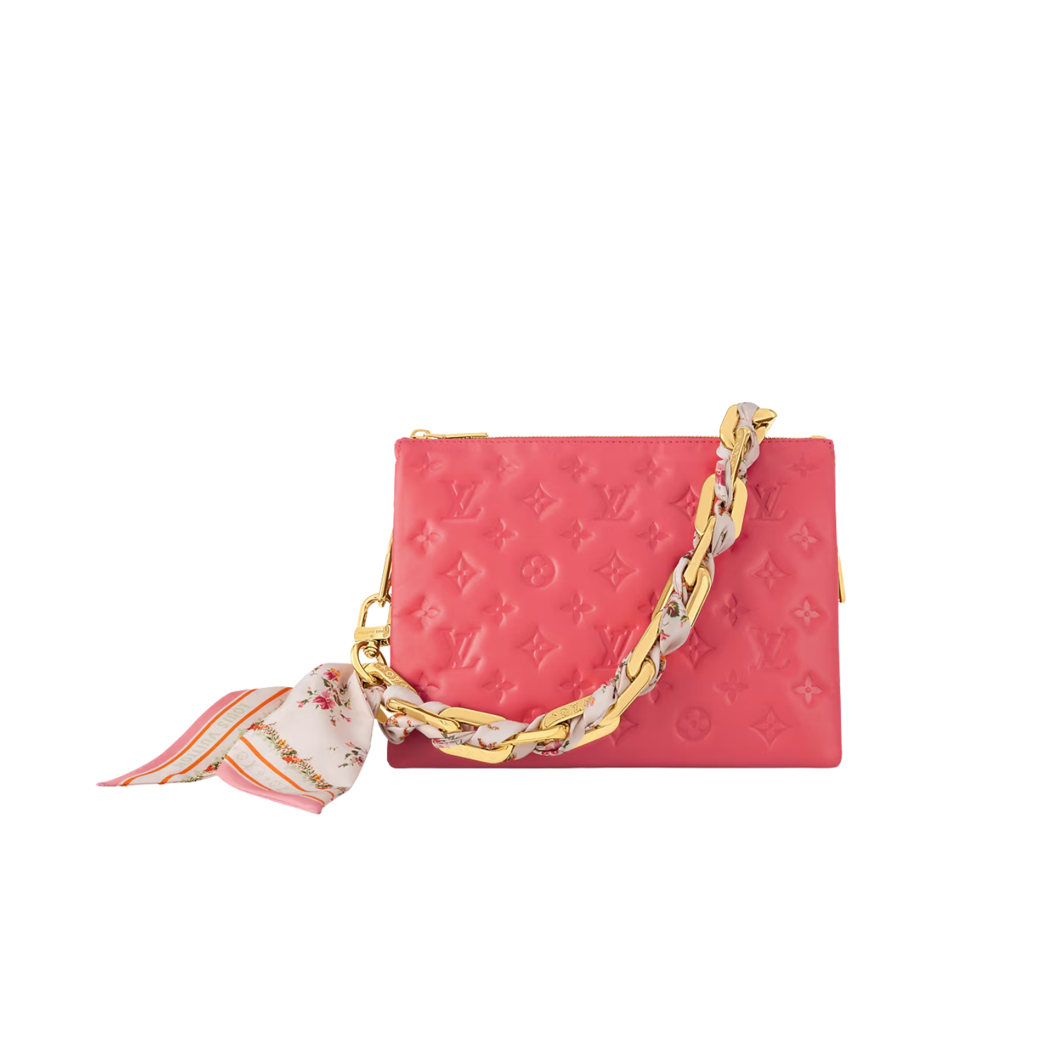 Louis Vuitton Coussin PM Shoulder Bag 10.2in/ 26cm Pink Gold Hardware For Women M24336