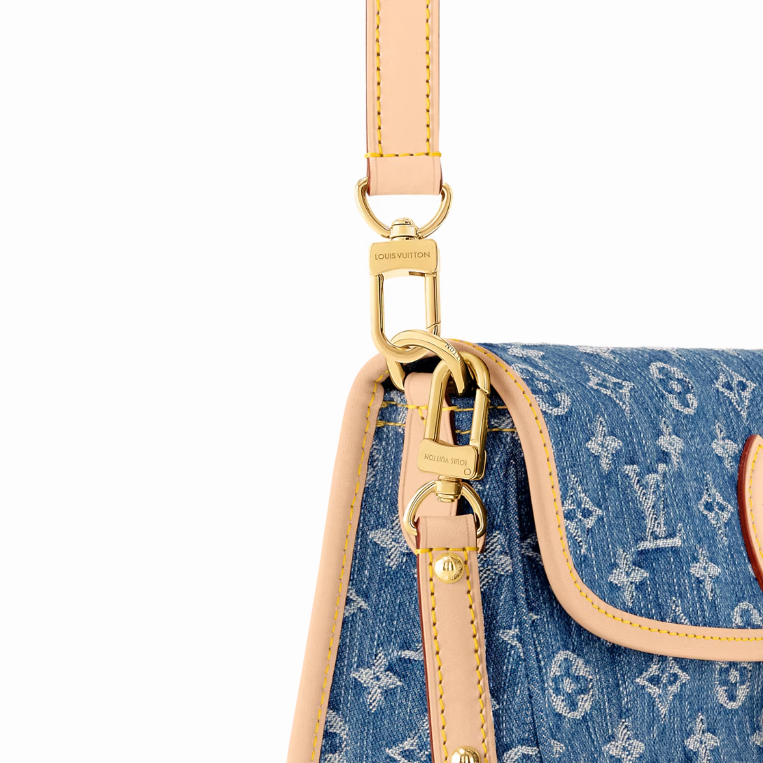 Louis Vuitton Diane Handbag Denim Blue For Women 9.4in/24cm M13070