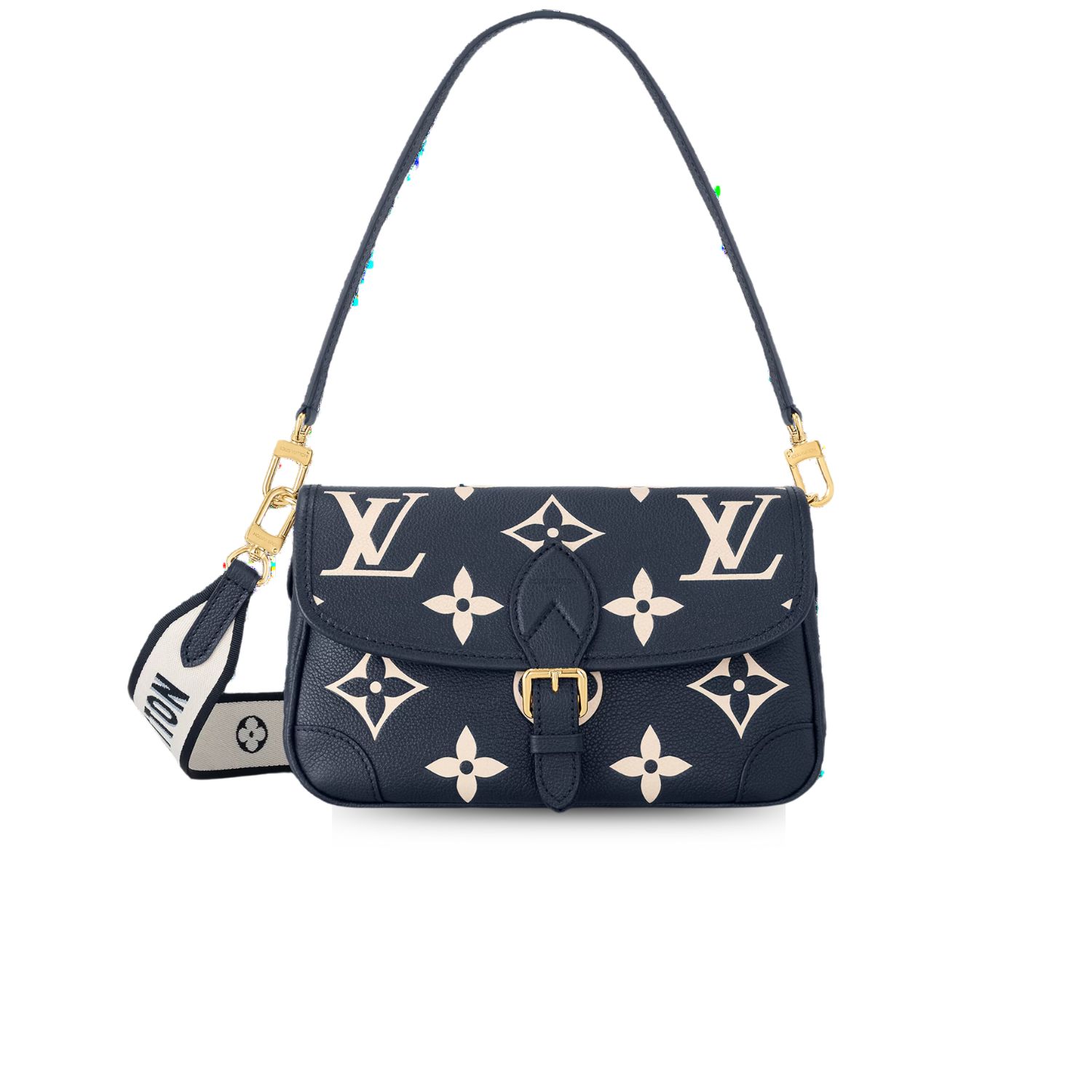Louis Vuitton Diane Navy Blue For Women 9.4 Inches/ 24 Cm M47161