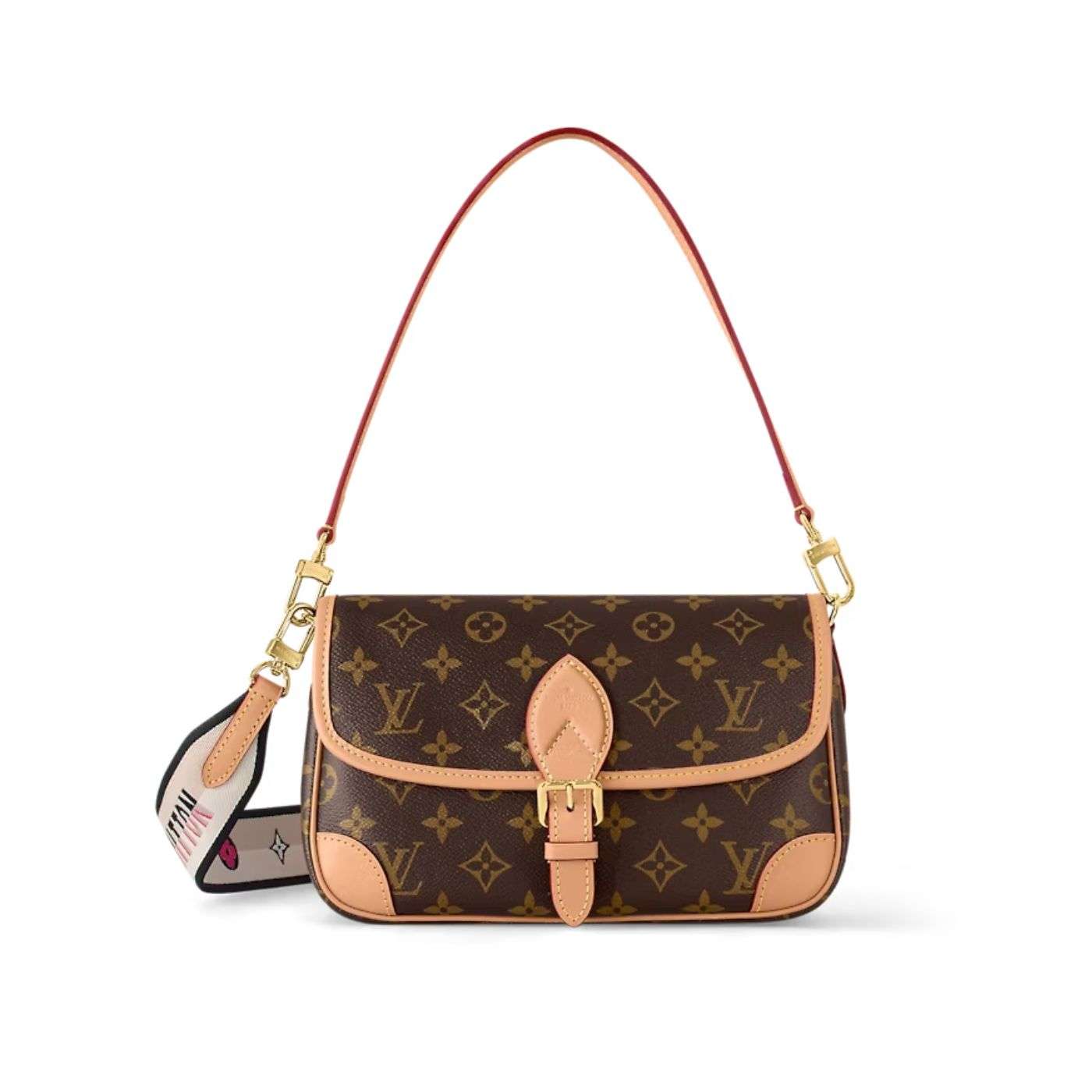Louis Vuitton Diane Satchel Brown For Women 24cm / 9.4in M45985 -