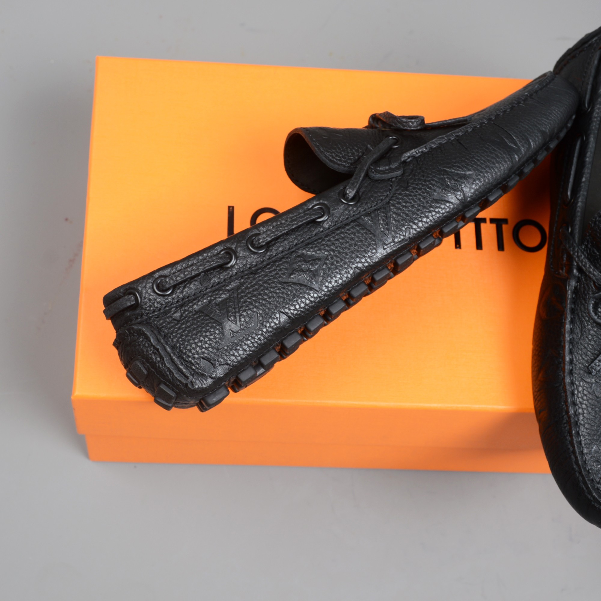 Louis Vuitton Driver Moccasin Black Virgil Abloh For Men LV