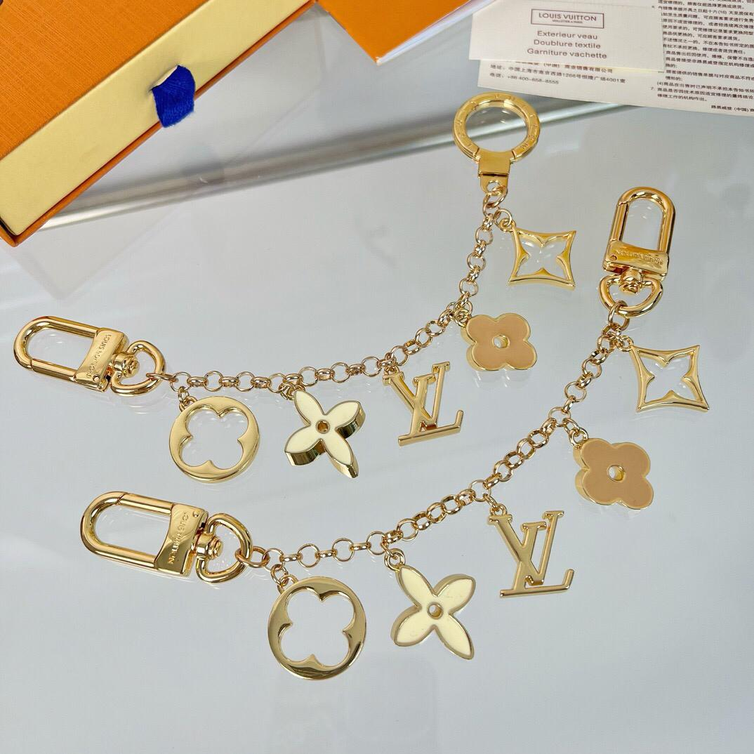 Louis Vuitton Fleur de Monogram Bag Charm Chain For Women M01413