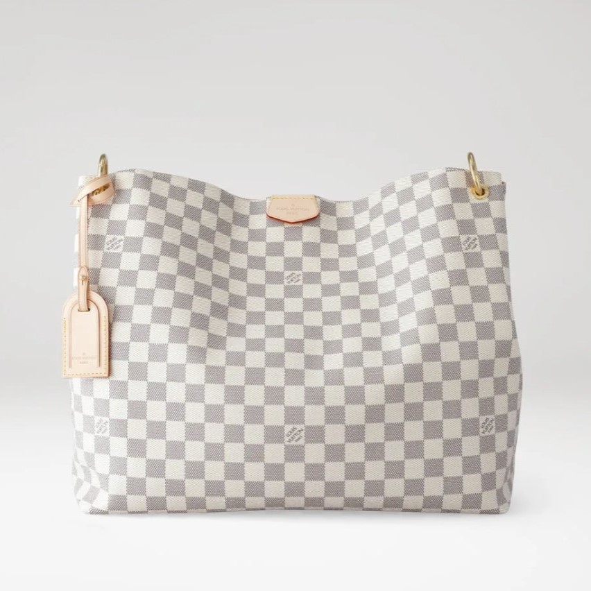 Louis Vuitton Graceful MM Damier Azur Bag For Women 41cm/ 16.1 In N42233