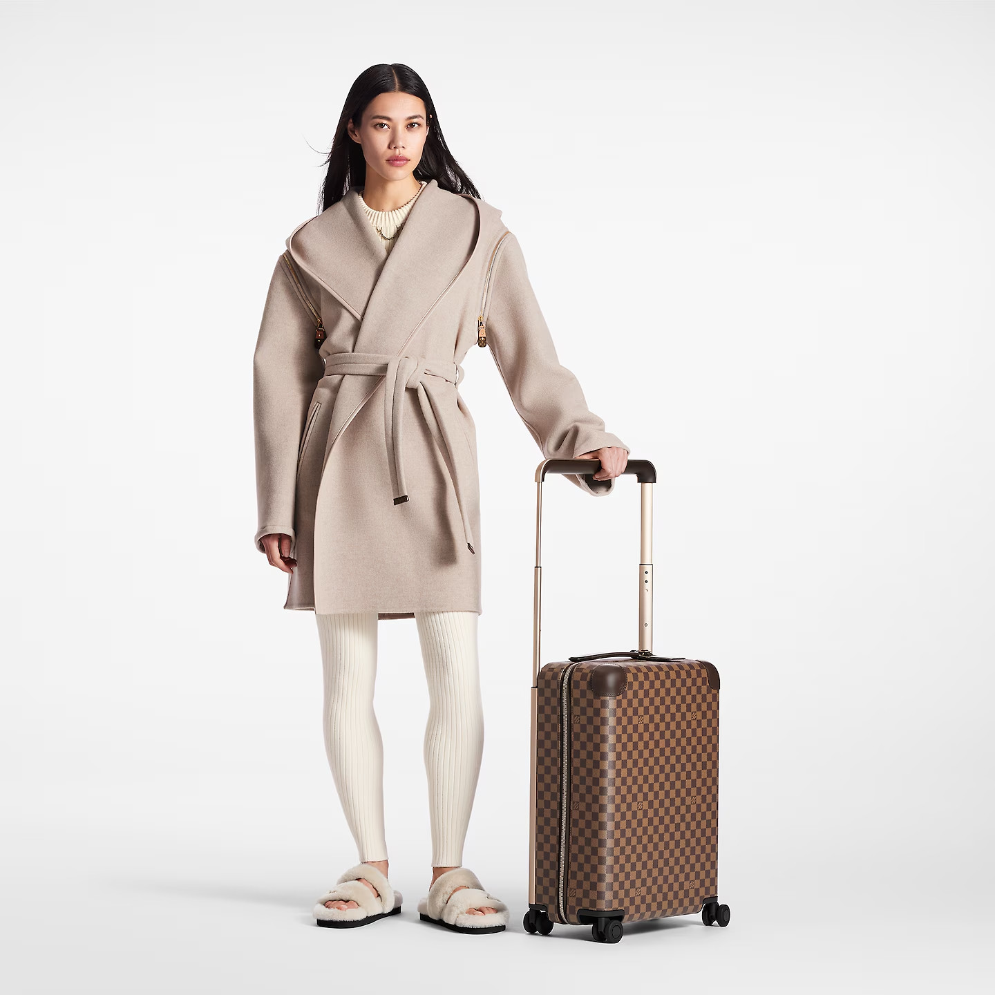 Louis Vuitton Horizon 55 Suitcase 21.7in/ 55cm Brown Champagne Hardware N23304