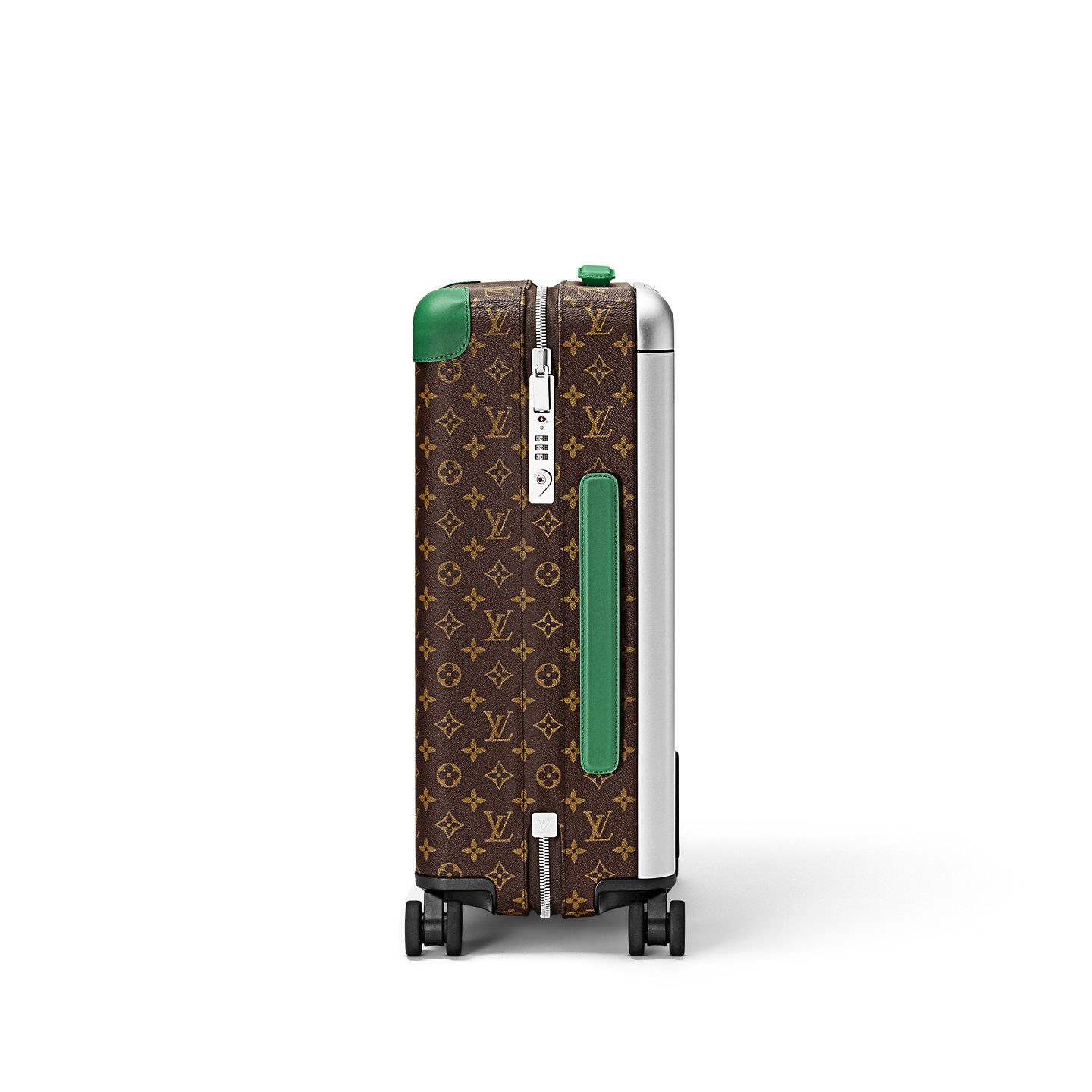 Louis Vuitton Horizon 55 Suitcase 21.7in/ 55cm Brown/ Green Silver Hardware M46781