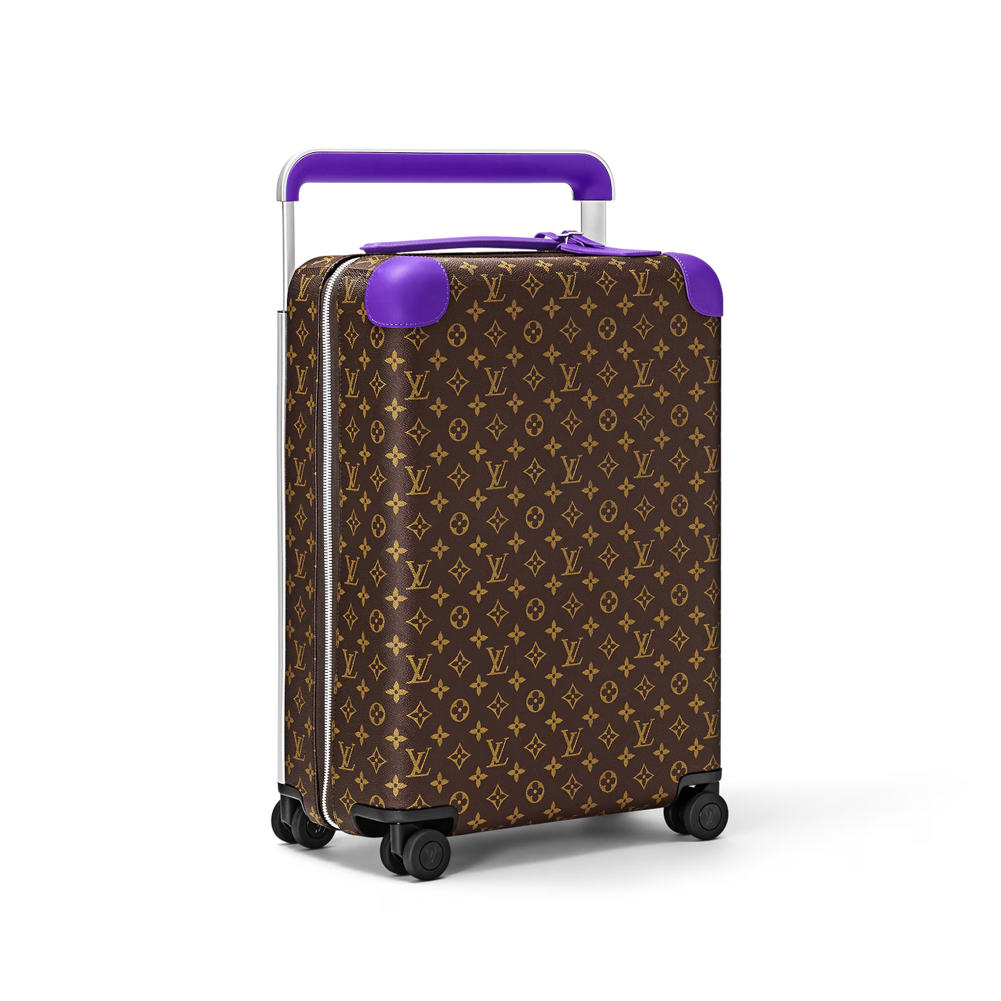 Louis Vuitton Horizon 55 Suitcase 21.7in/ 55cm Brown/ Violet Silver Hardware M46782