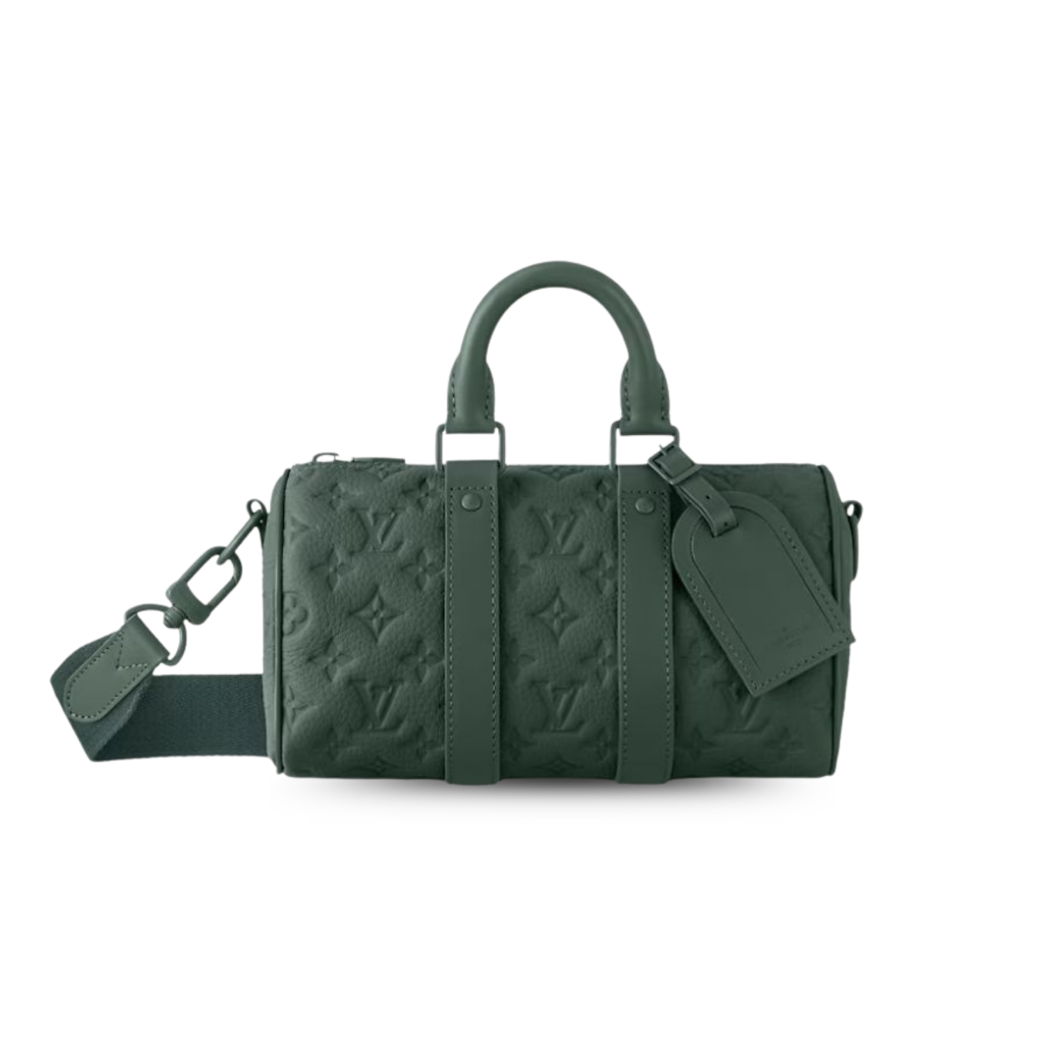 Louis Vuitton Keepall Bandouliere 25 Travel Bag 9.8in/ 25cm Green Green Hardware M24432