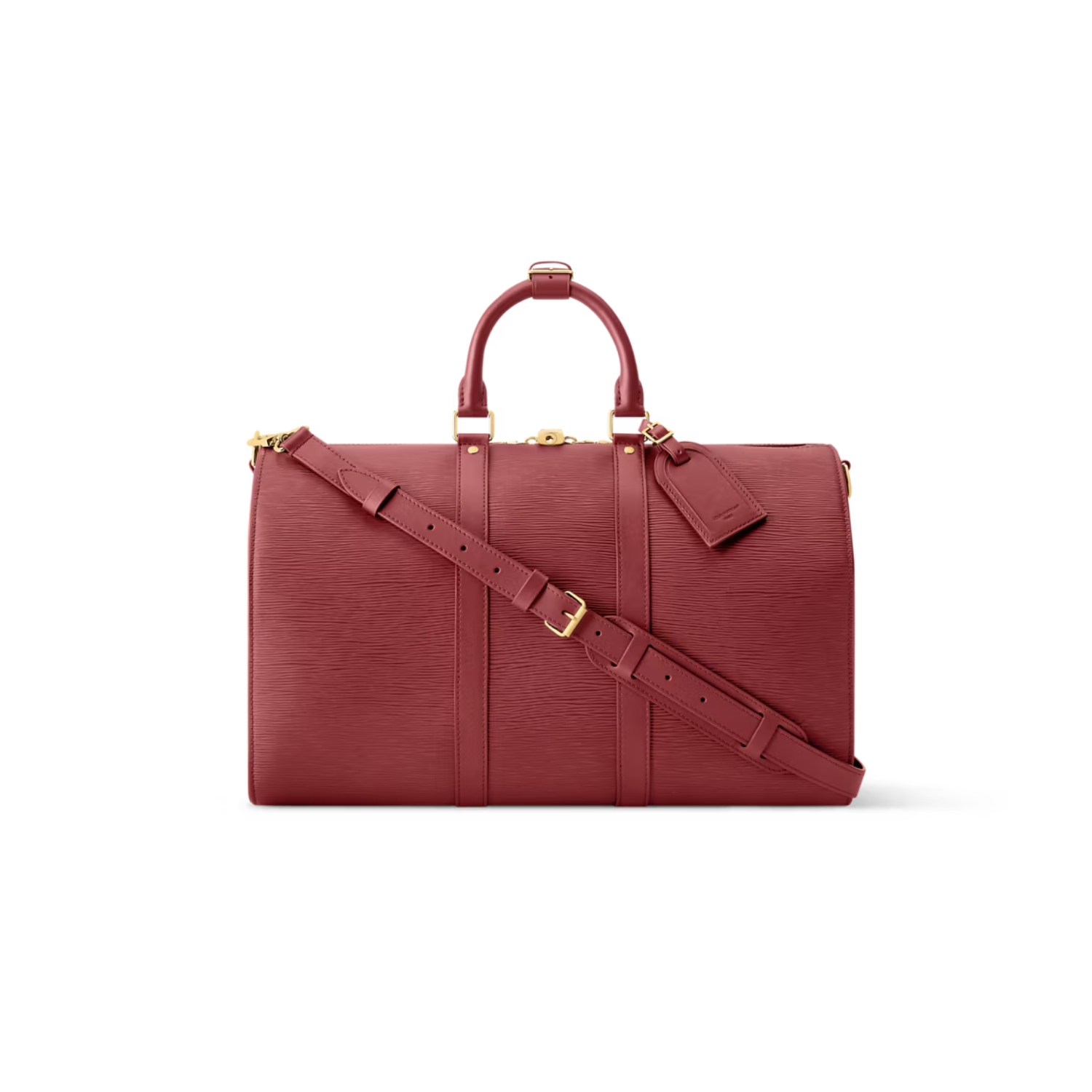 Louis Vuitton Keepall Bandouliere 45 Travel Bag 17.7in/ 45cm Bordeaux Gold Hardawre M15180