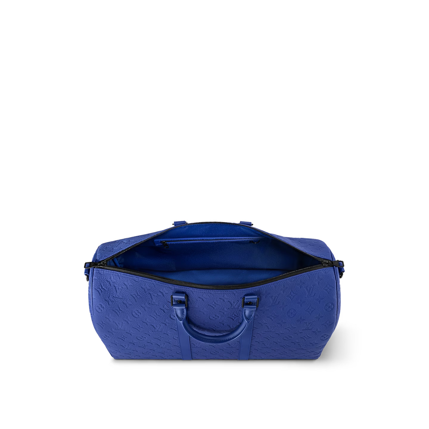 Louis Vuitton Keepall Bandouliere 50 Travel Bag 19.7in/ 50cm Racing Blue For Men Black Hardware M23141