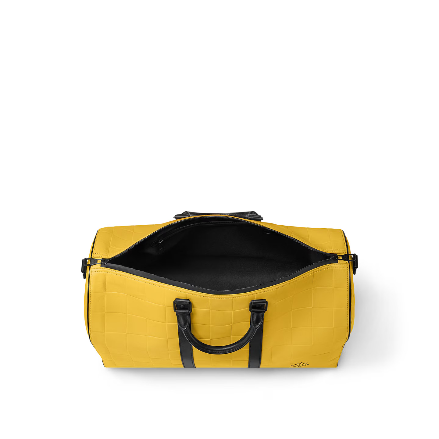 Louis Vuitton Keepall Bandouliere 50 Travel Bag 19.7in/ 50cm Yellow Black Hardware M25019