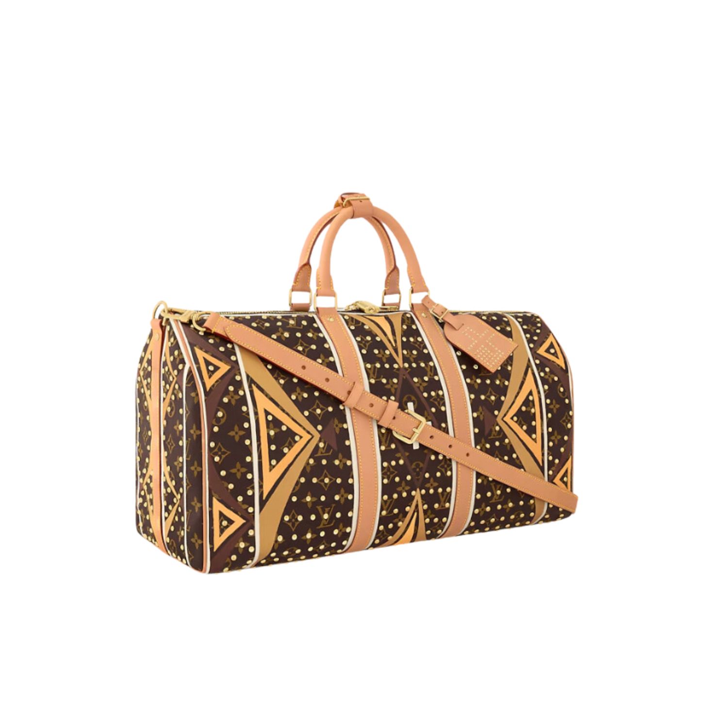 Louis Vuitton Keepall Bandouliere 50 Travel Bag 19.7in/ 50cm Brown Gold Hardware M11577