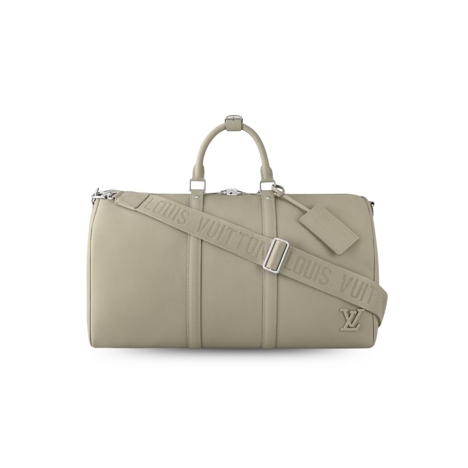 Louis Vuitton Keepall Bandouliere 50 Travel Bag 19.7in/ 50cm Sage Palladium Hardware M22609
