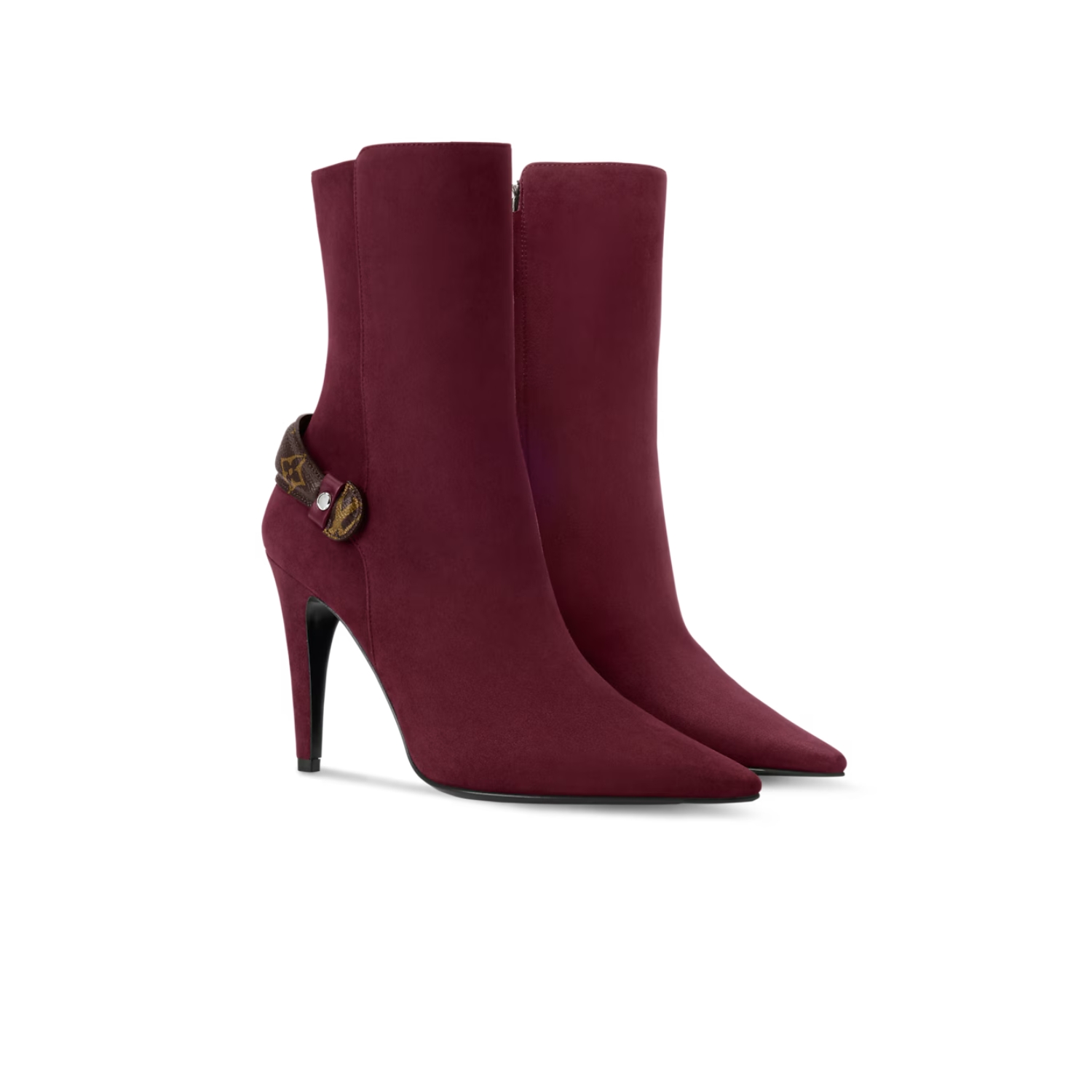 Louis Vuitton Legacy Ankle Boots Bordeaux Red For Women 1AIDZH
