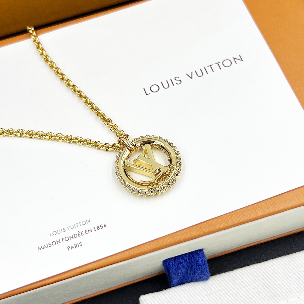 Louis Vuitton Louise By Night Necklace Gold For Women