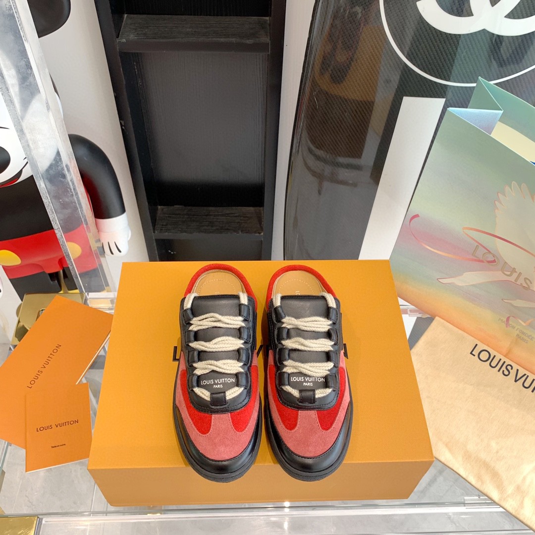 Louis Vuitton Lous Sneaker Monogram Canvas Red For Men