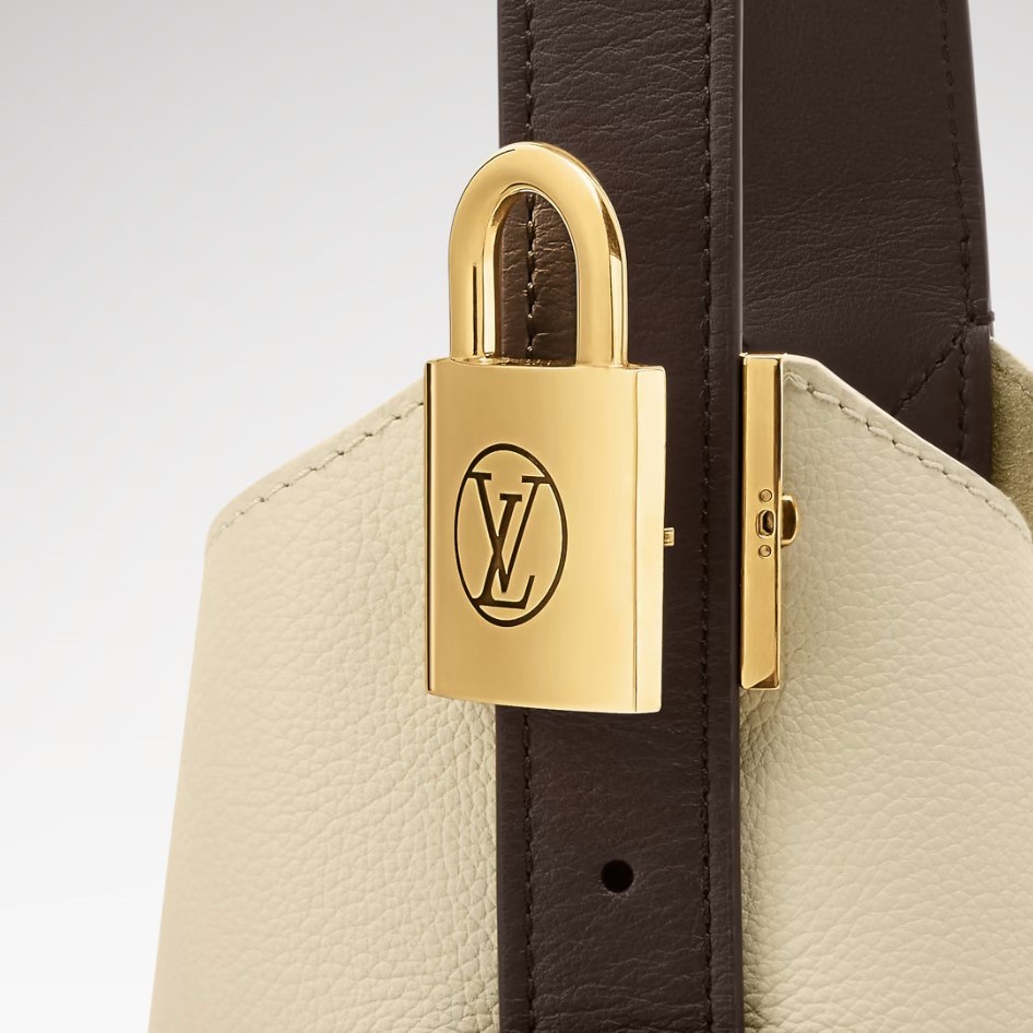 Louis Vuitton Low Key Hobo PM Shoulder Bag 11in/ 28cm Moonstone Brown Gold Hardware For Women M29068