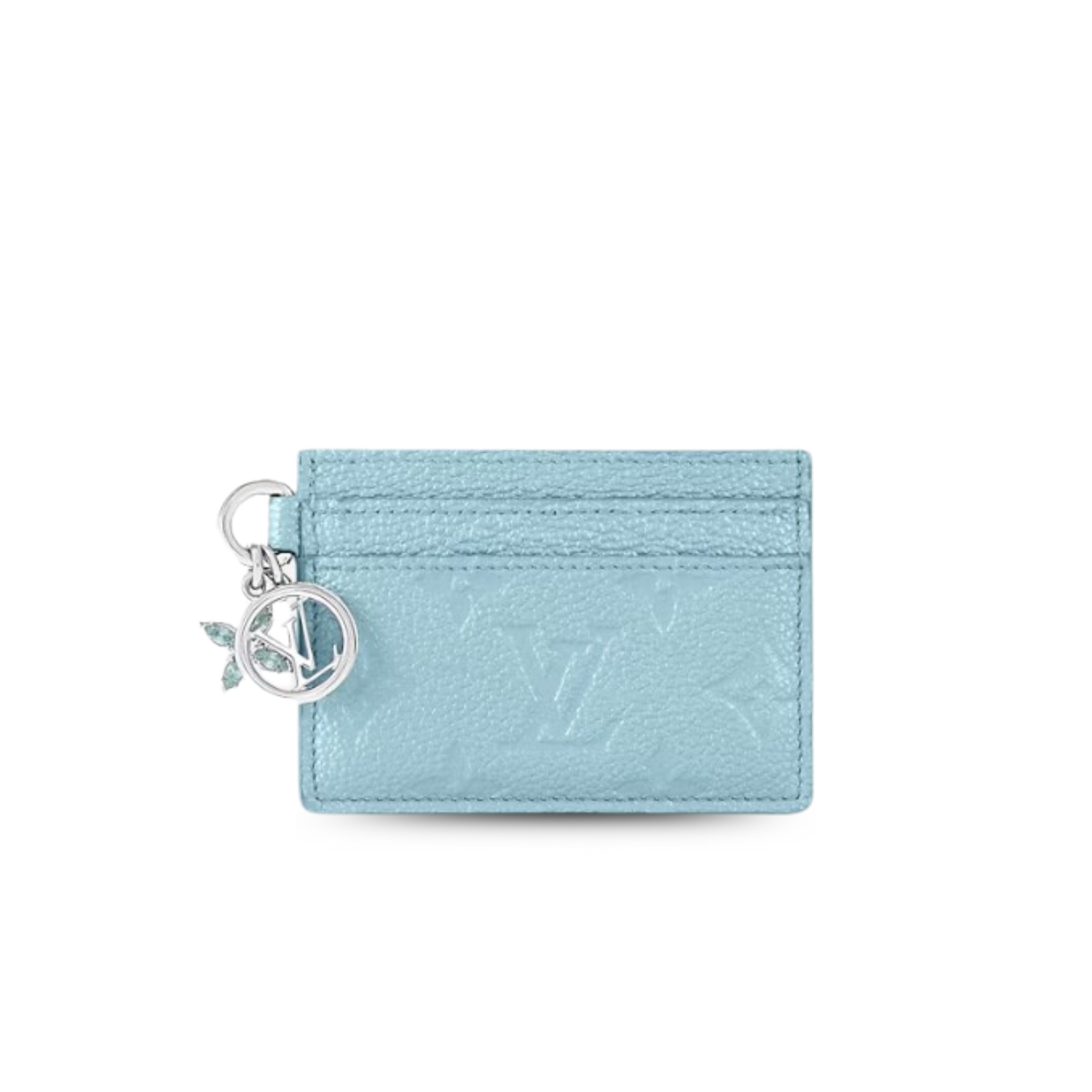 Louis Vuitton LV Charms Card Holder Azur Frost For Women 4in/10cm M12180