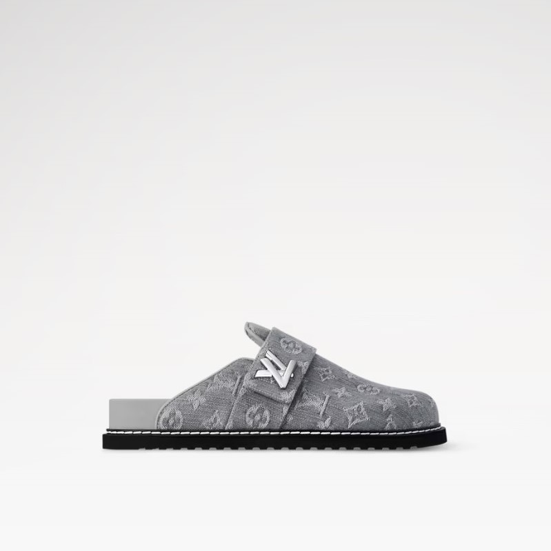 Louis Vuitton LV Cosy Comfort Mule Gray For Women 1AGVP3