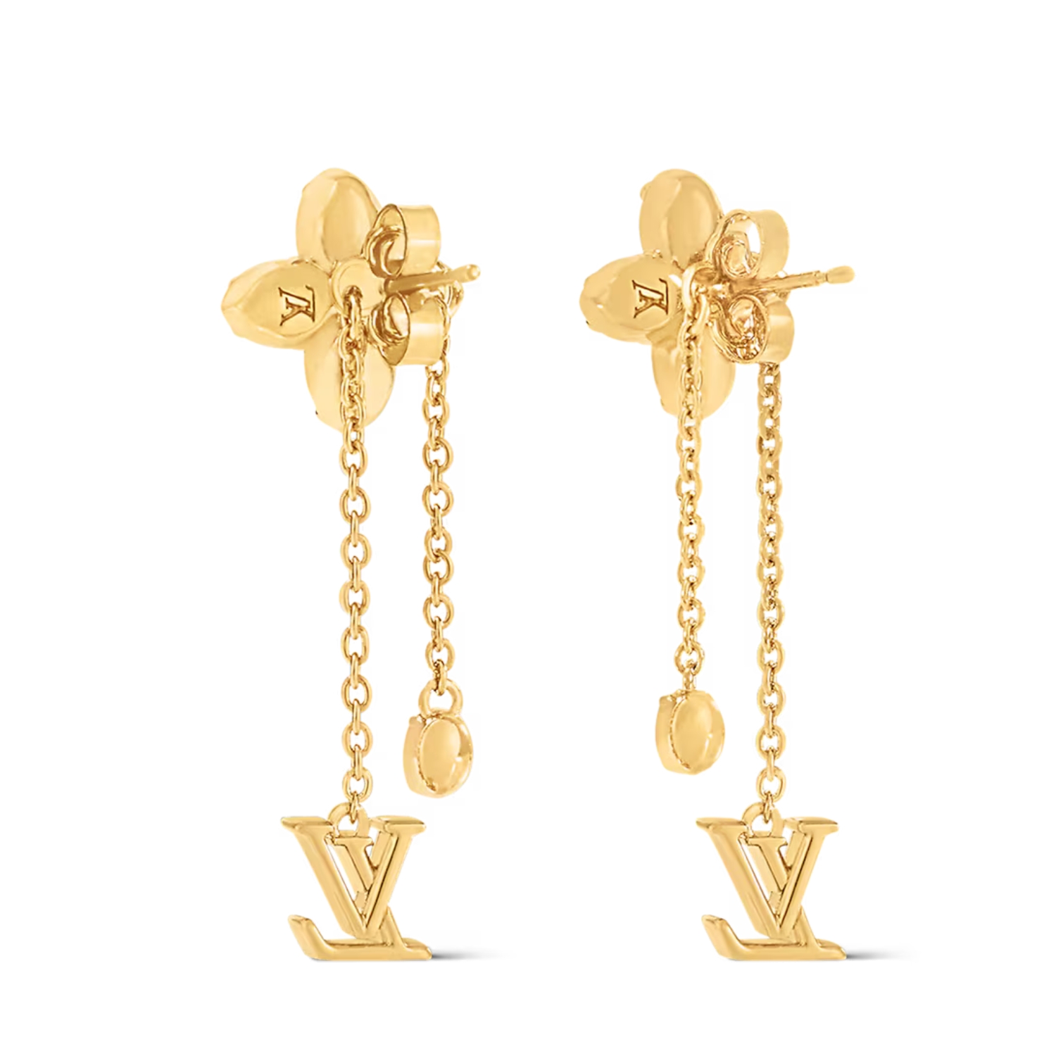 Louis Vuitton LV Dazzle Earrings Gold-Toned For Women M01996