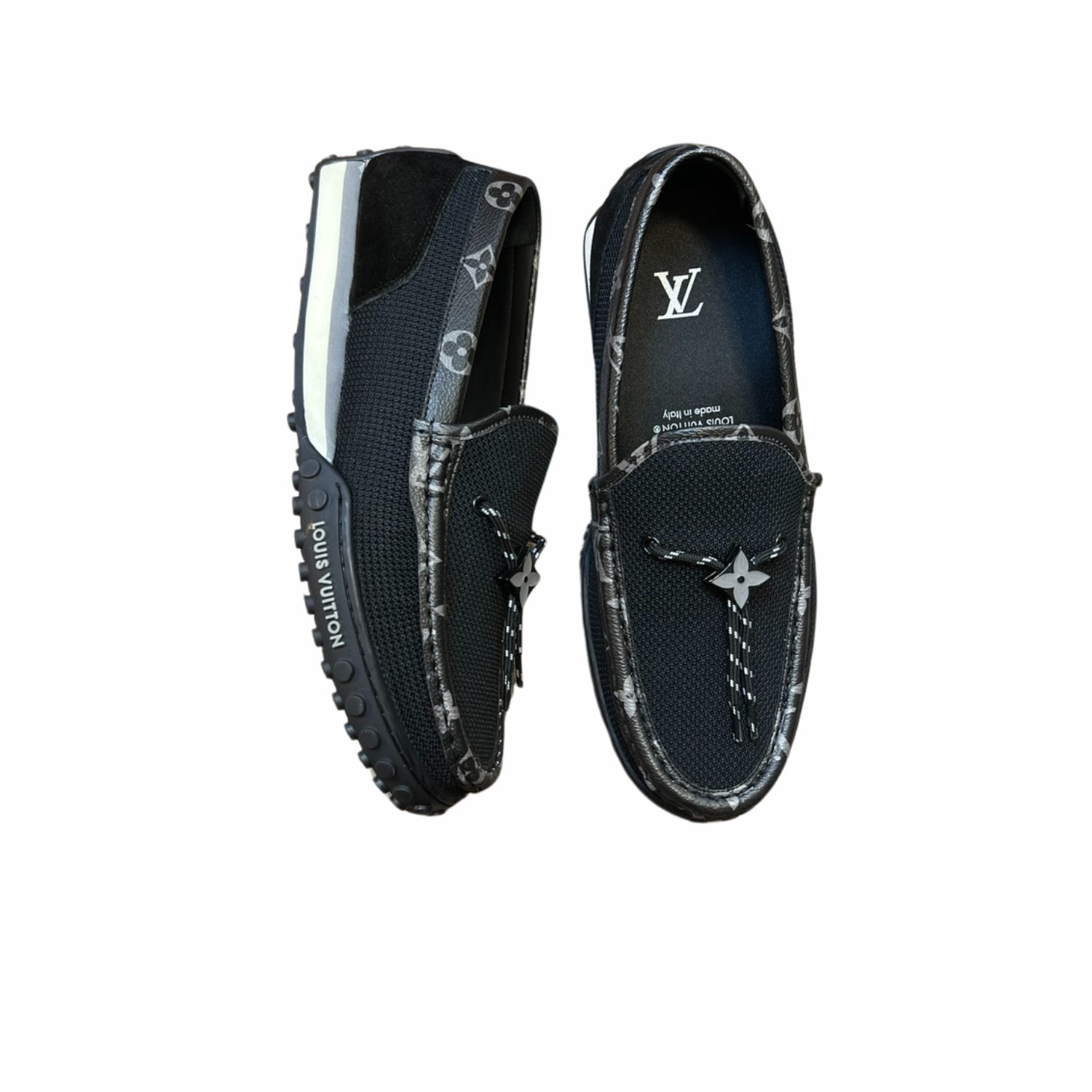 Louis Vuitton LV Racer Moccasin Black For Men 1A9ZH6