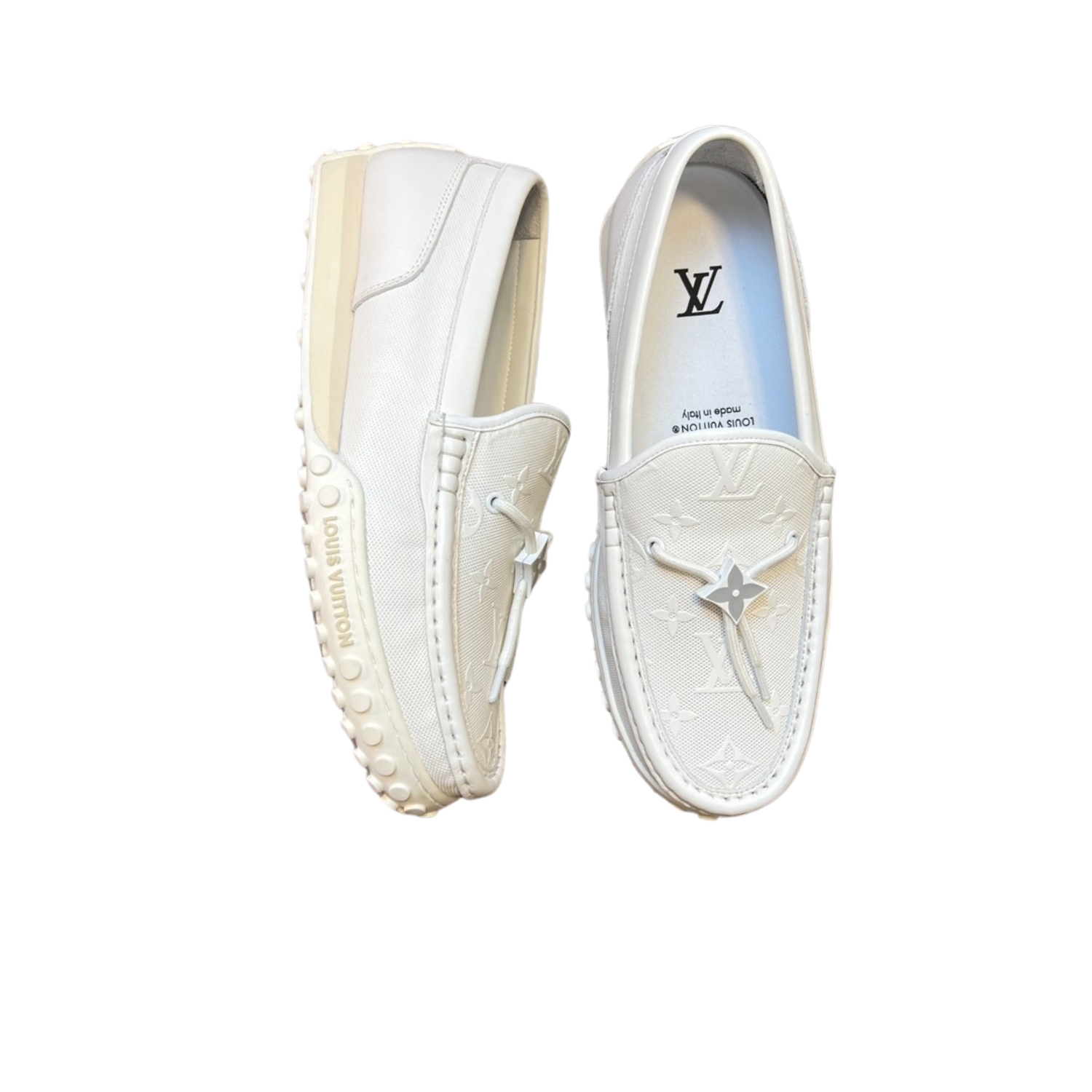 Louis Vuitton LV Racer Moccasin White For Men