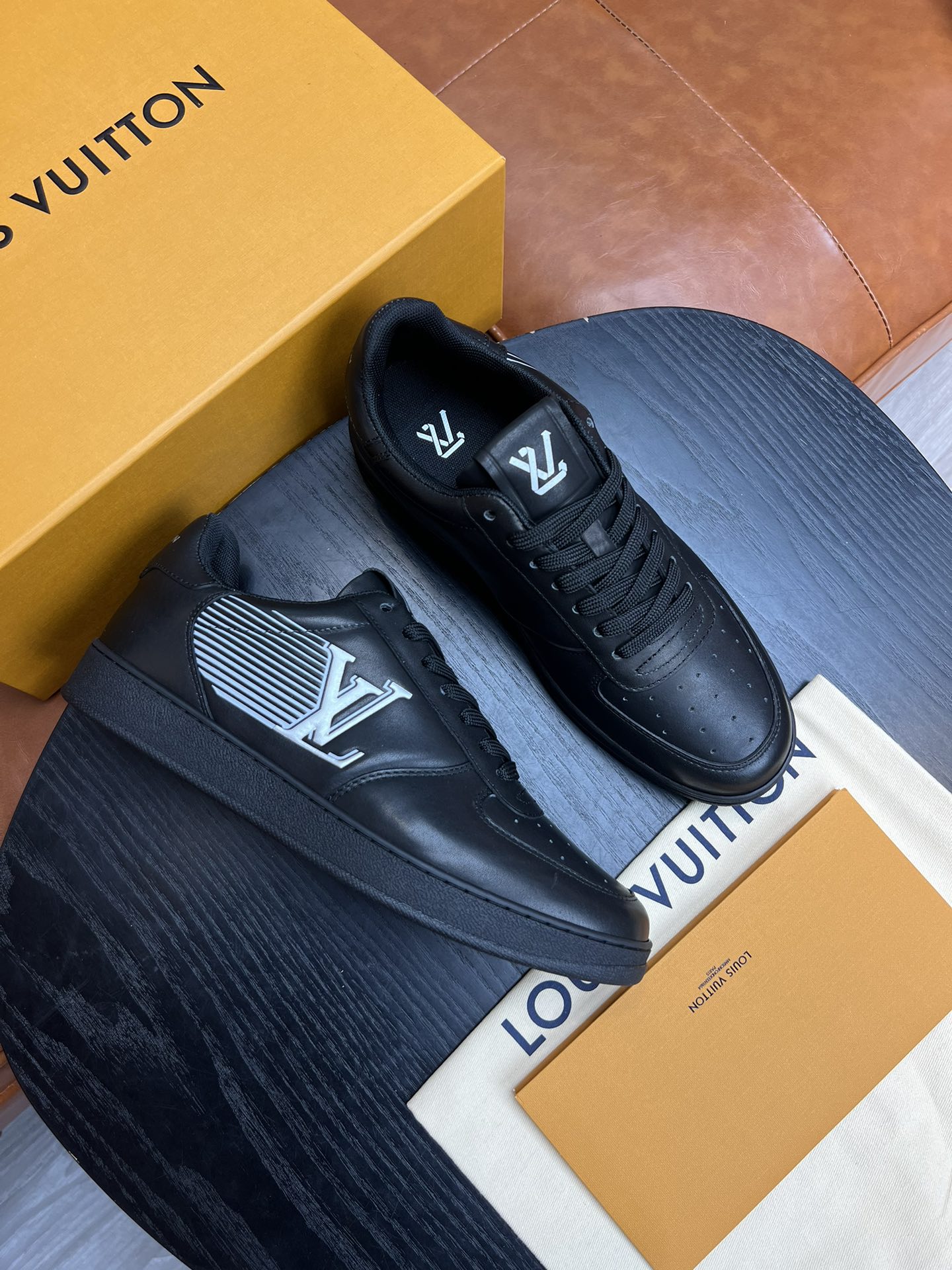 Louis Vuitton LV Rivoli Sneaker Black For Men