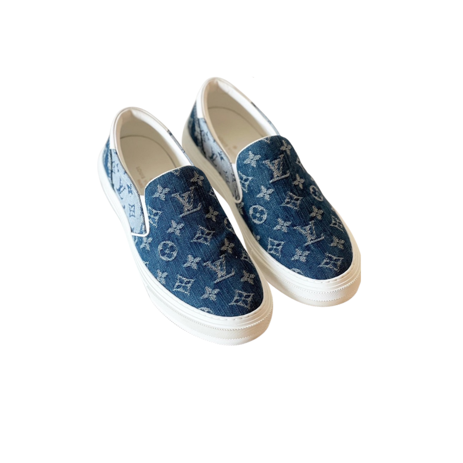Louis Vuitton LV Slip On Sneakers Blue For Men