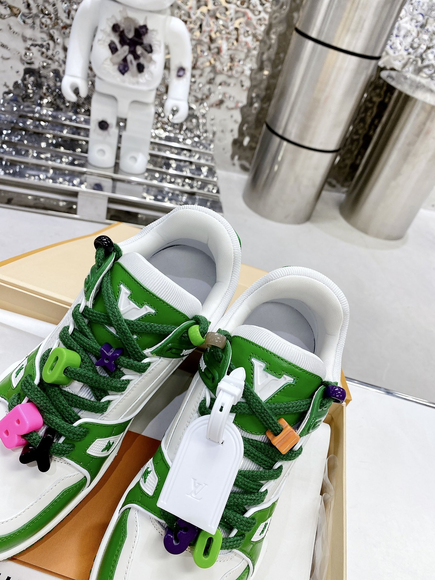 Louis Vuitton LV Trainer Sneaker Green For Men LV
