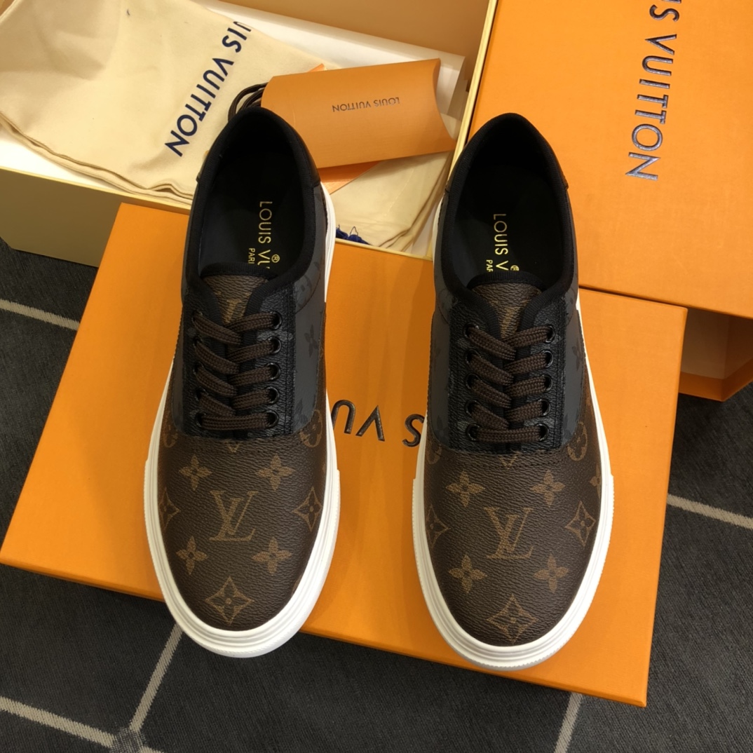 Louis Vuitton LV Trocadero Richelieu Sneaker Brown For Men LV