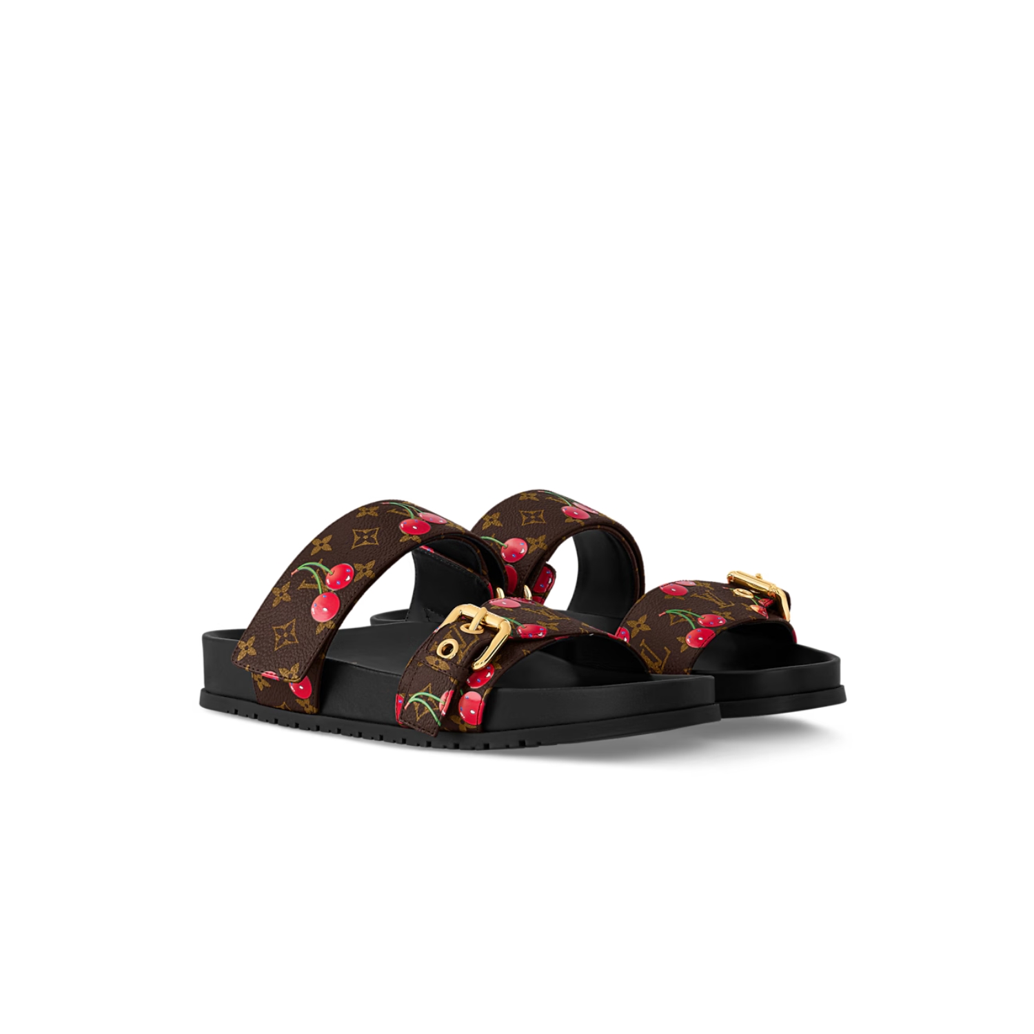 Louis Vuitton LV x TM Bom Dia Flat Comfort Mule Brown For Women 1AHM03