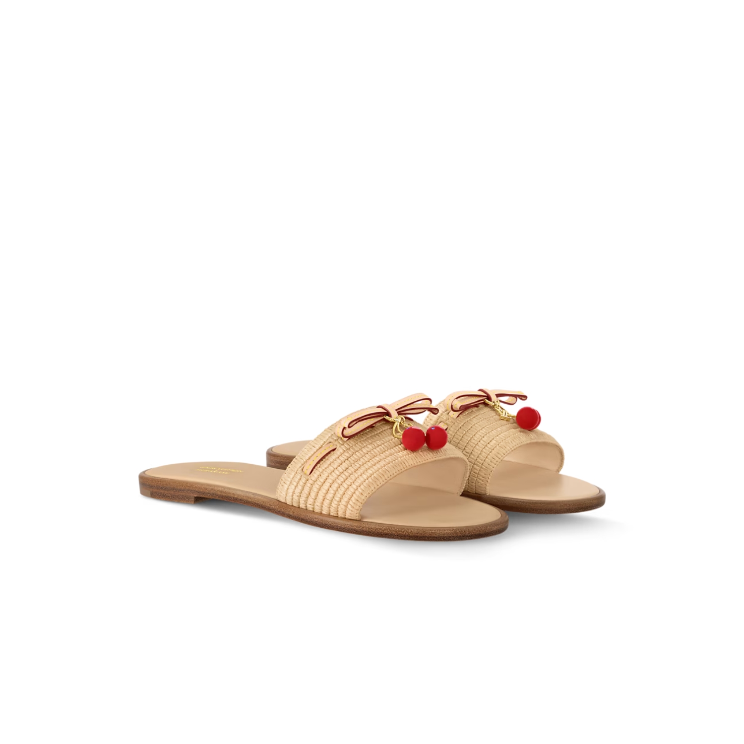 Louis Vuitton LV x TM Lily Flat Mule Raffia For Women 1AHLRN