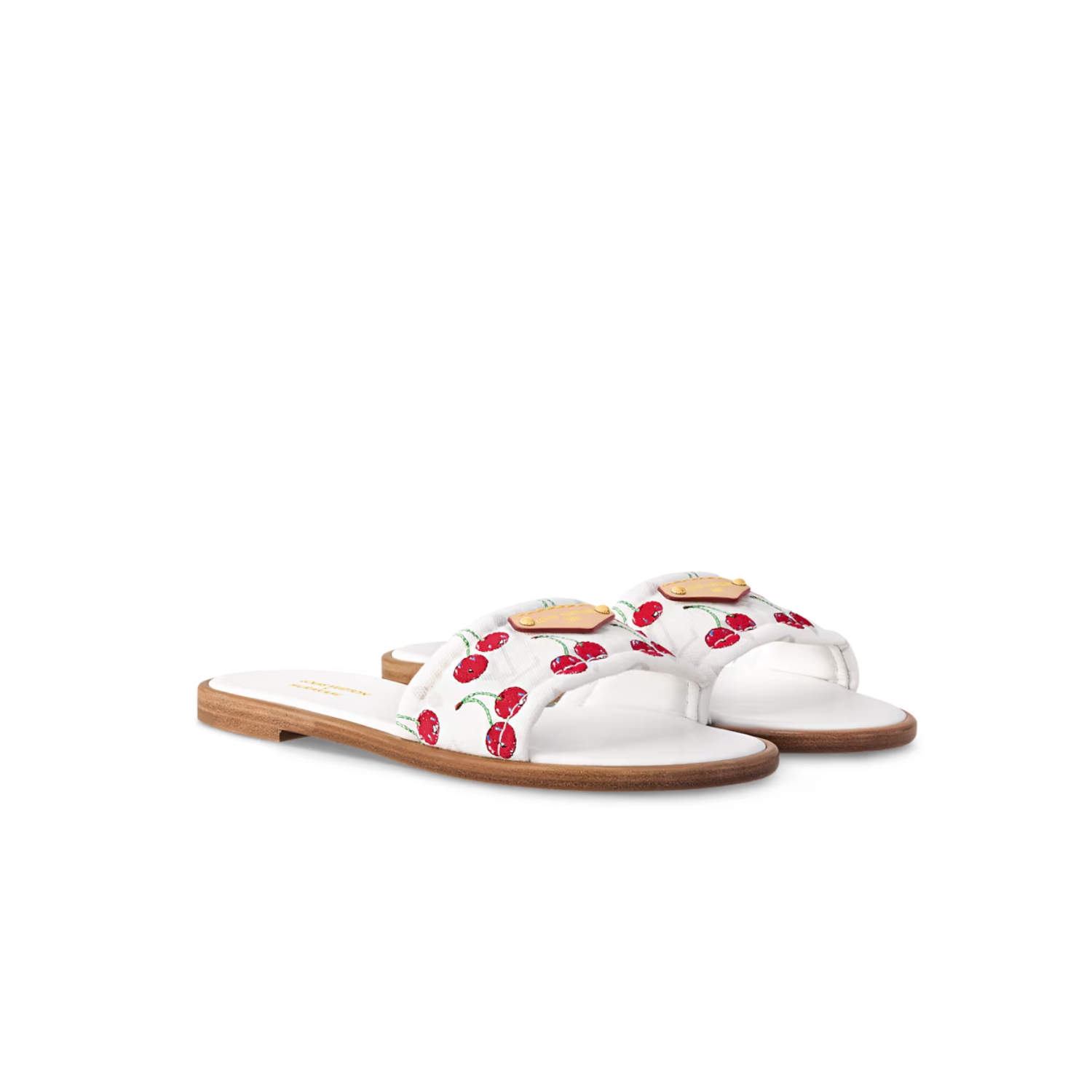 Louis Vuitton LV x TM Lily Flat Mule White For Women 1AHM34