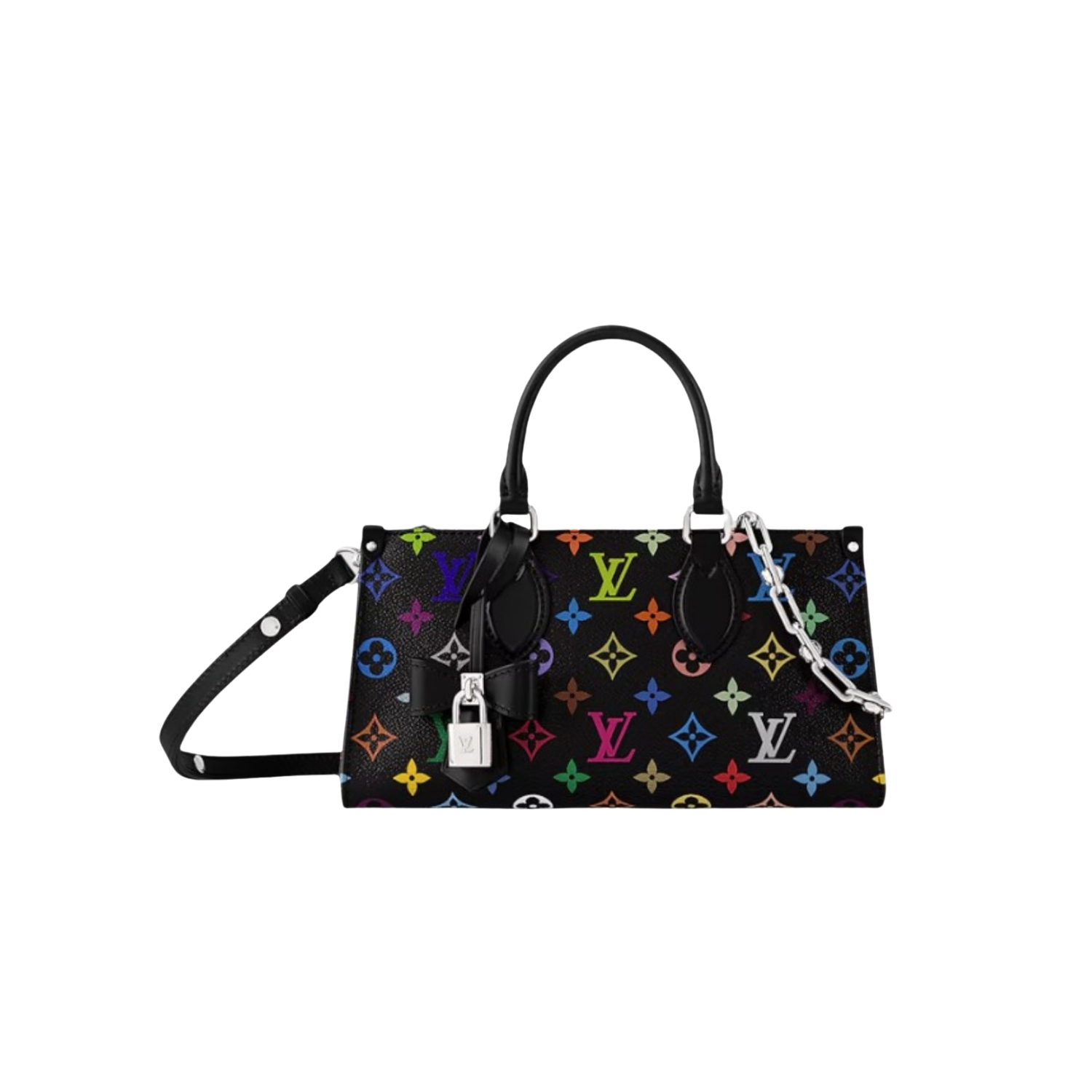 Louis Vuitton LV x TM OnTheGo East West Chain Tote Bag 9.8in/ 25cm Multicolore Black For Women M13260