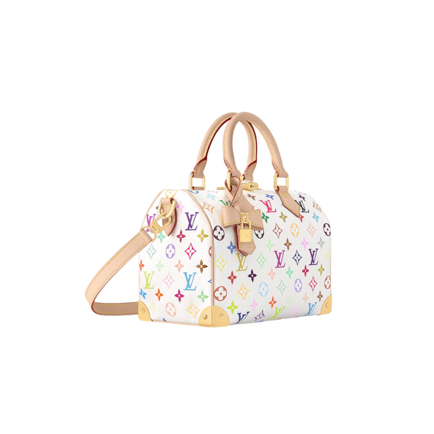 Louis Vuitton LV x TM Speedy Bandouliere 25 Top Handle Bag 9.8in/ 25cm Multicolored Gold Hardware For Women M13085