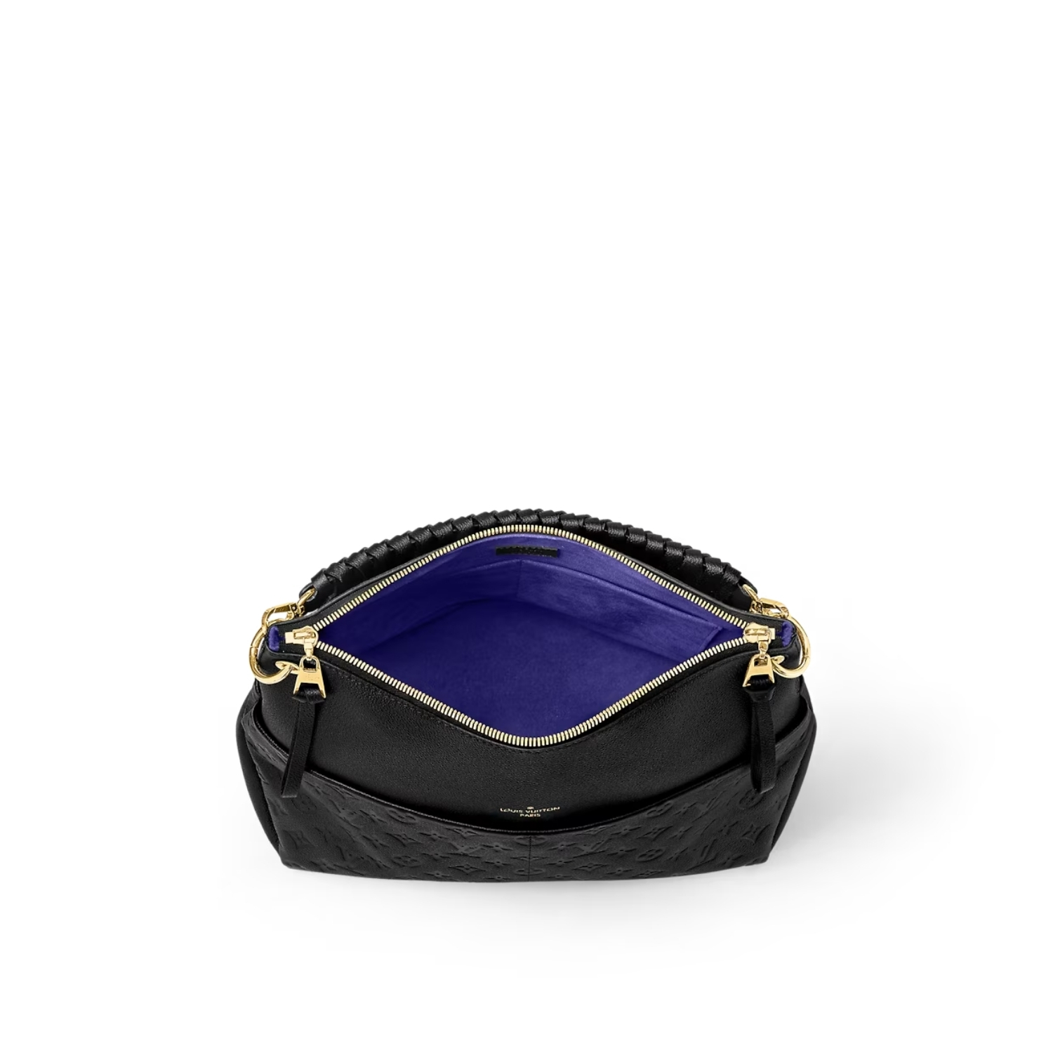 Louis Vuitton Maida Hobo Bag 12.6in/ 32cm Black Monogram Empreinte Gold Hardware For Women M45522