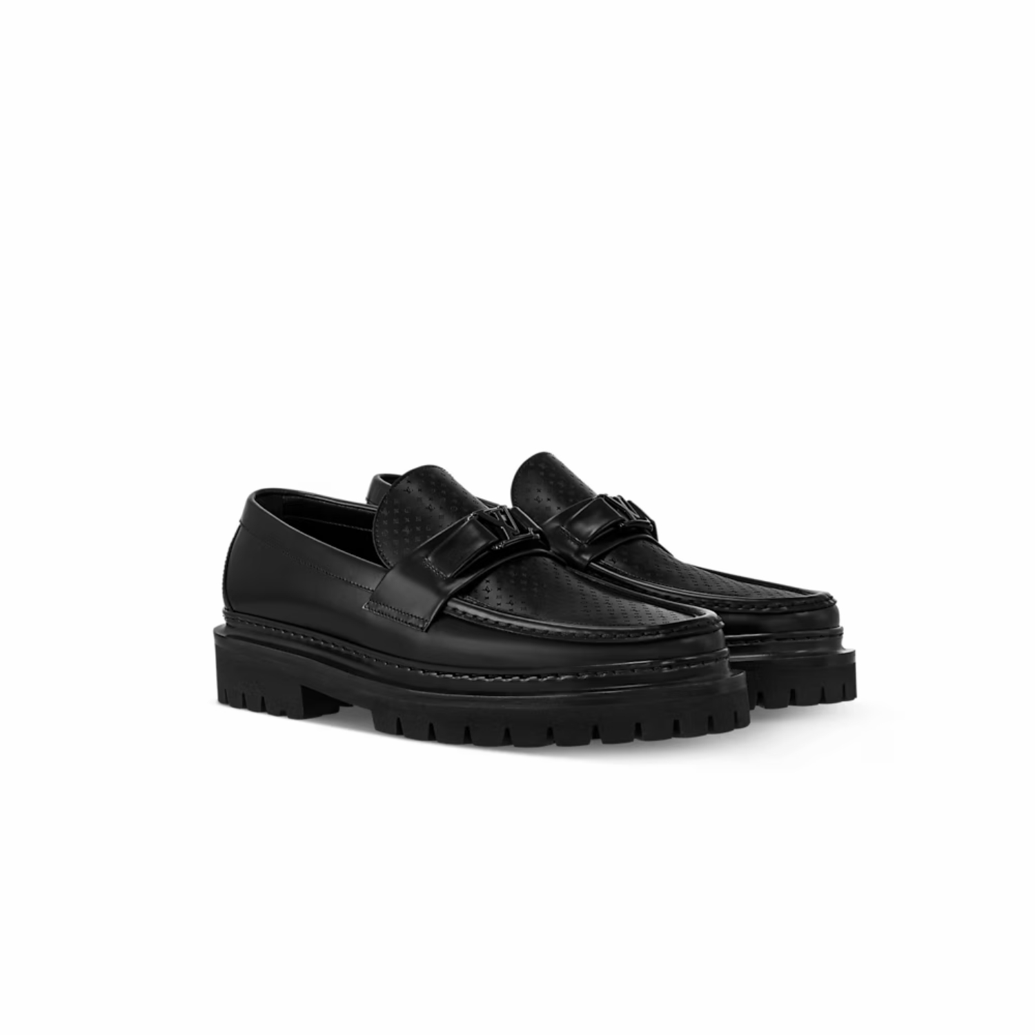 Louis Vuitton Major Loafer Black For Men 1AHRF8
